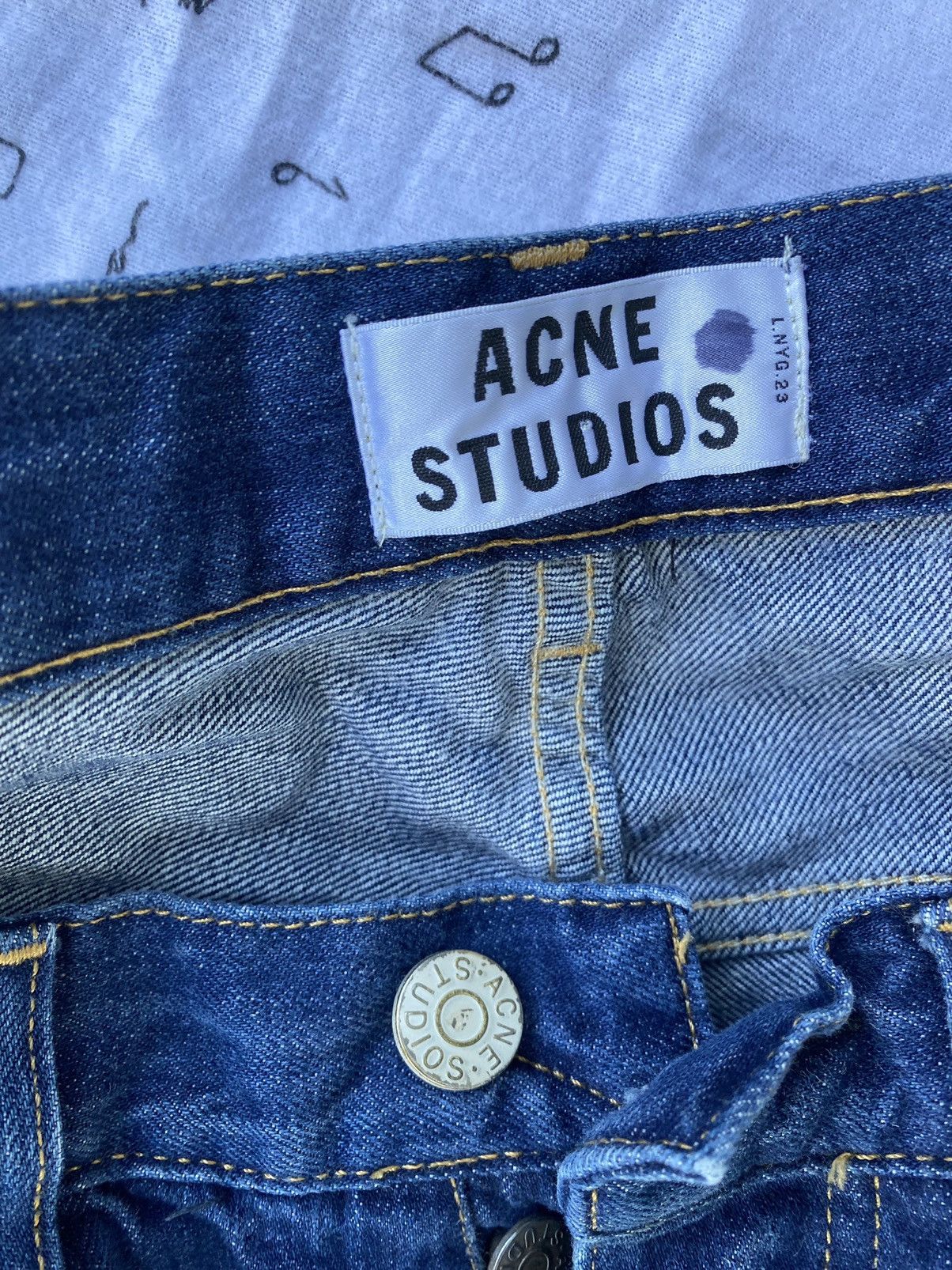 Acne Studios Acne Studios Mid Blue Denim Size US 30 / EU 46 - 3 Thumbnail