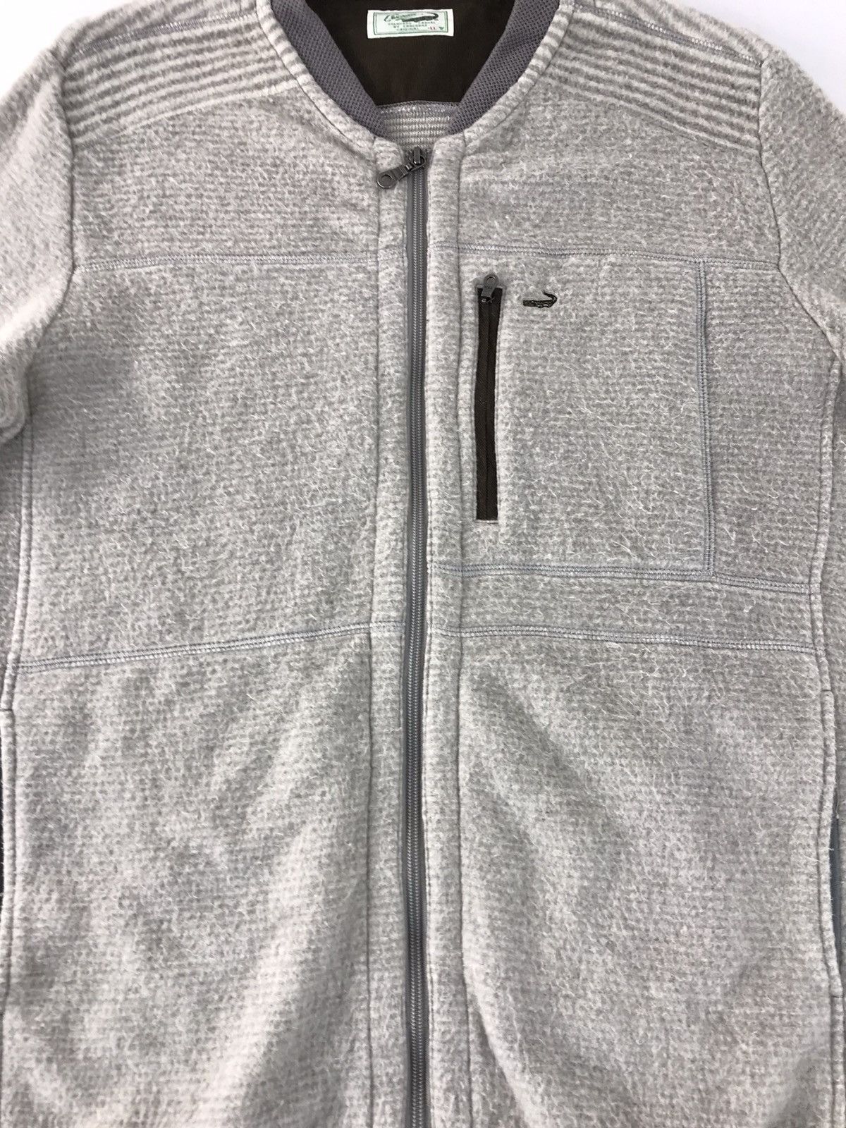 Japanese Brand Vintage Sweater Wool Crocodile Zipper Pocket Size US L / EU 52-54 / 3 - 2 Thumbnail