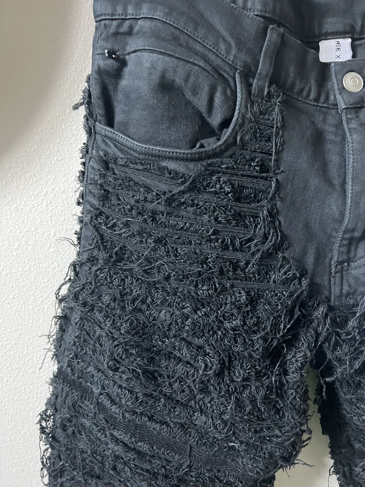 1017 ALYX 9SM × Blackmeans 1017 ALYX 9SM Blackmeans Fringed Jeans Size US 32 / EU 48 - 4 Thumbnail