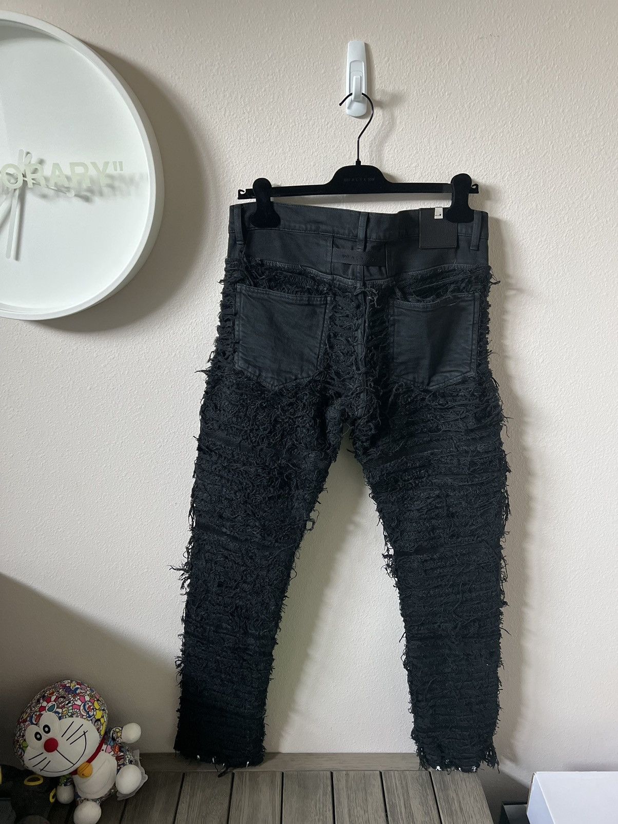 1017 ALYX 9SM × Blackmeans 1017 ALYX 9SM Blackmeans Fringed Jeans Size US 32 / EU 48 - 2 Thumbnail