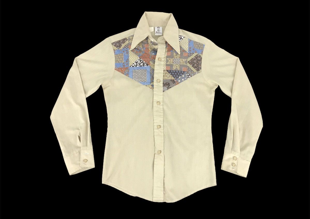 Vintage Vintage 80s Alfie California Patchworks Western Shirt Size US S / EU 44-46 / 1 - 1 Thumbnail