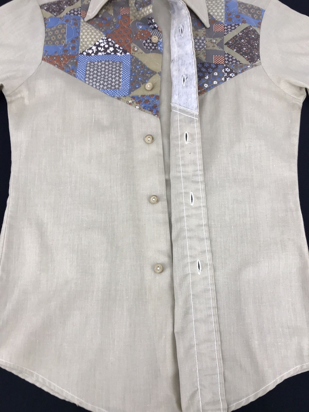 Vintage Vintage 80s Alfie California Patchworks Western Shirt Size US S / EU 44-46 / 1 - 4 Thumbnail