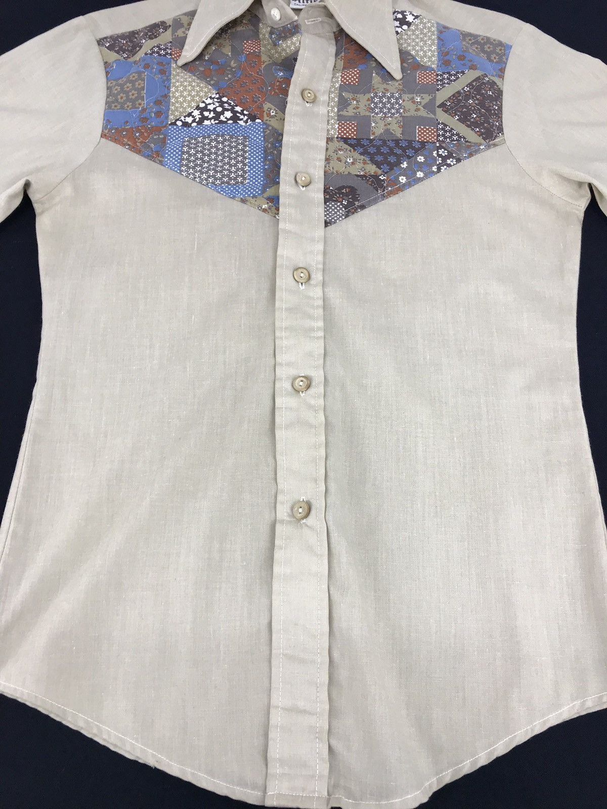 Vintage Vintage 80s Alfie California Patchworks Western Shirt Size US S / EU 44-46 / 1 - 3 Thumbnail