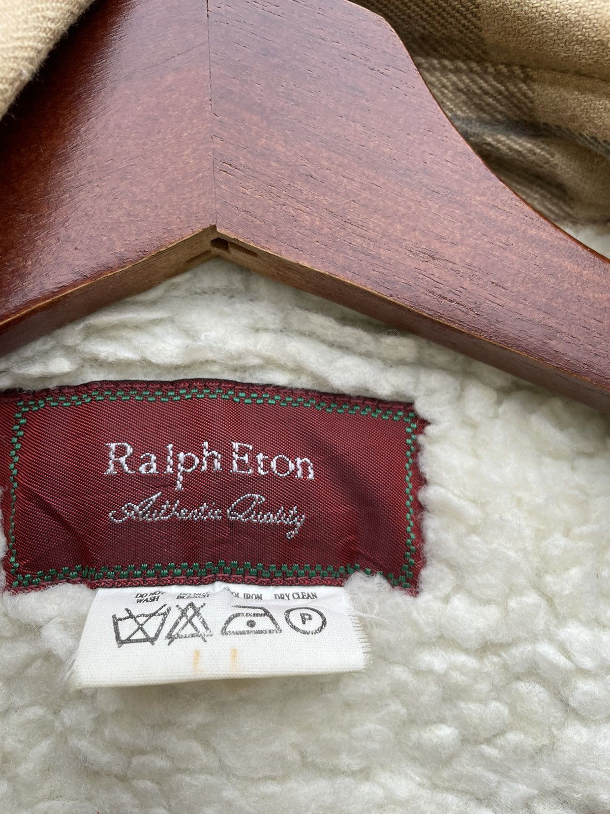 Eton × Flannel × Vintage VINTAGE RALPH ETON SHEARLING FLANNEL JACKET Size US L / EU 52-54 / 3 - 6 Thumbnail