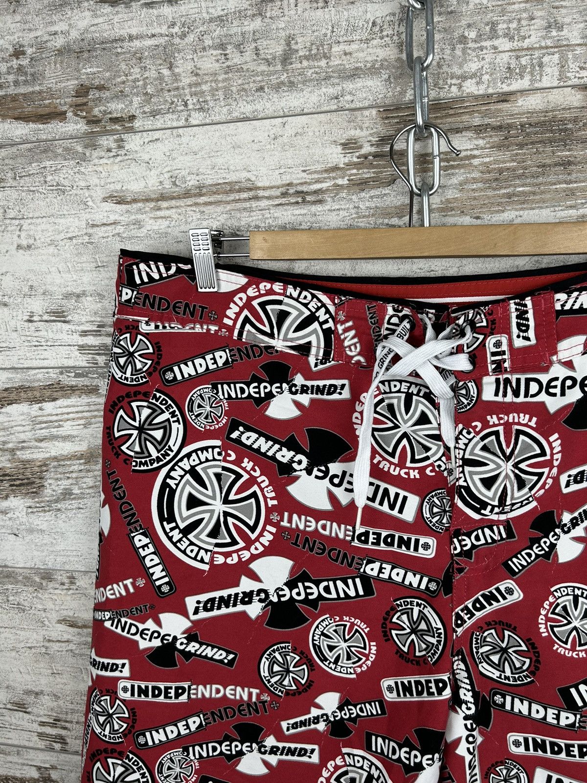 Independent Truck Co. × Vintage Mens Vintage Independent Shorts monogram streetwear y2k rare Size US 38 / EU 54 - 2 Thumbnail