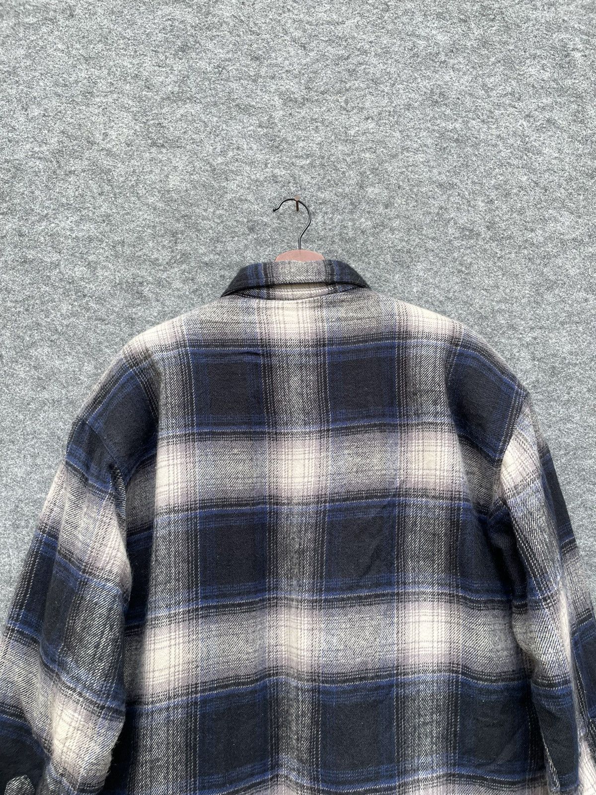 Flannel × Japanese Brand × Vintage VINTAGE ANDLO SHEARLING FLANNEL JACKET Size US M / EU 48-50 / 2 - 4 Thumbnail