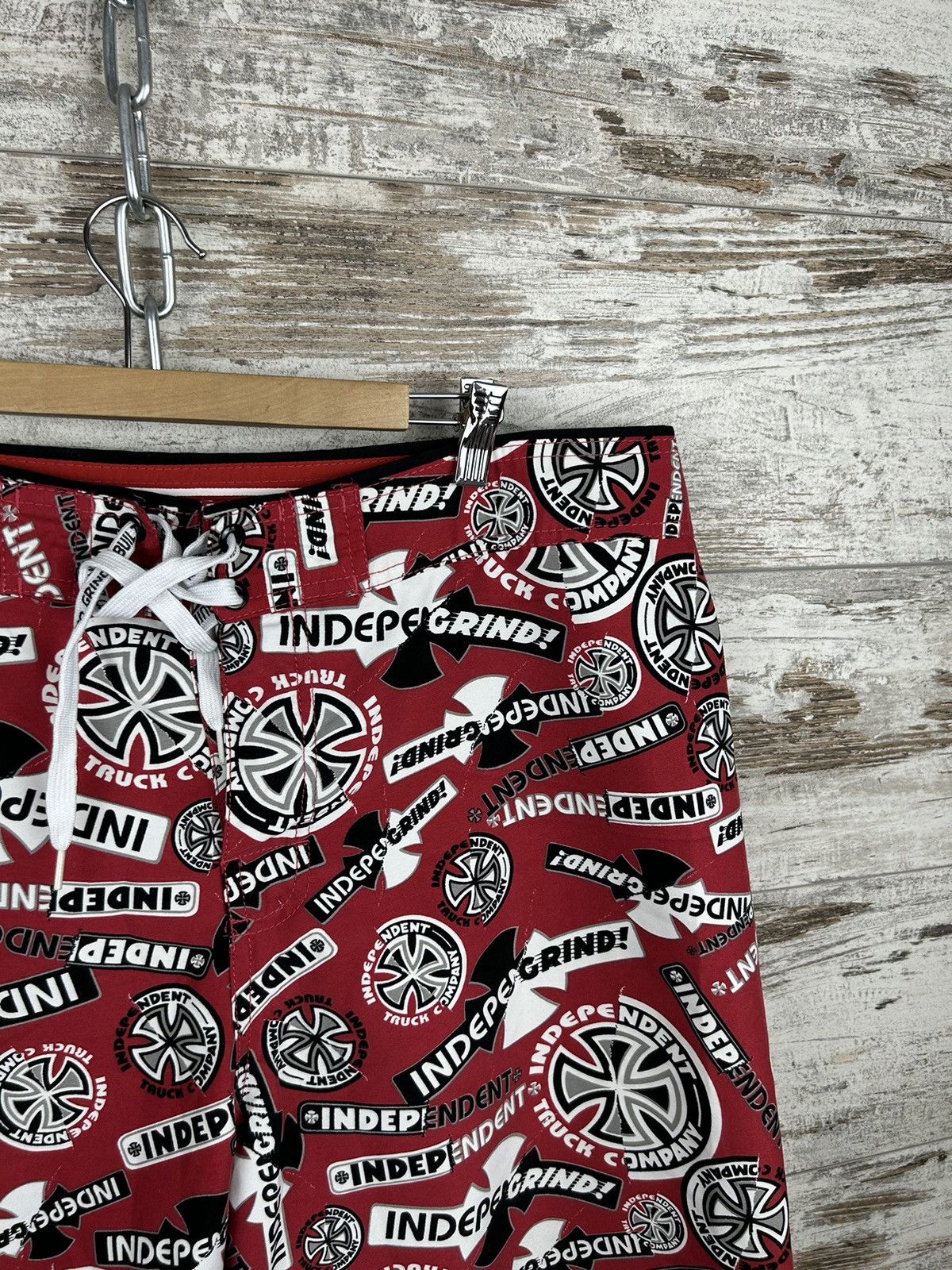 Independent Truck Co. × Vintage Mens Vintage Independent Shorts monogram streetwear y2k rare Size US 38 / EU 54 - 4 Thumbnail