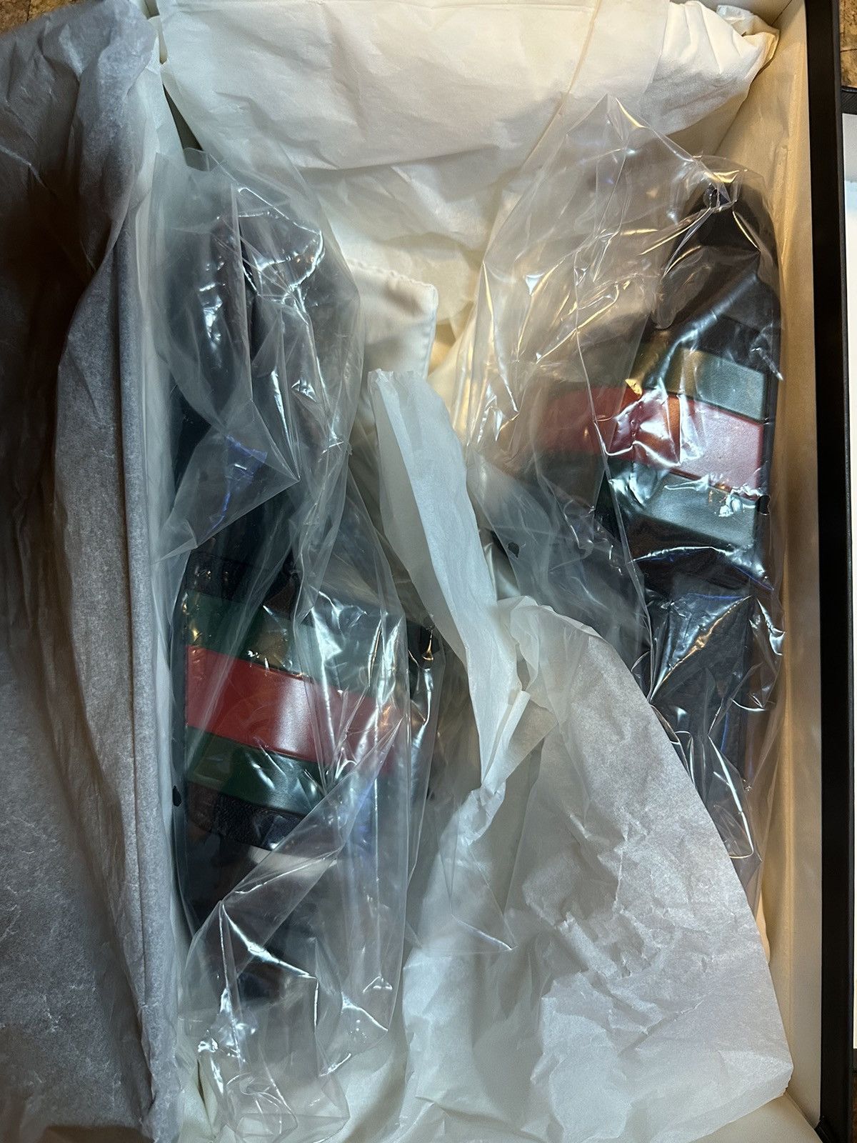 Gucci Gucci Web Rubber Slide Sandals Black/Green/Red – New in Box Size US 8 / EU 41 - 5 Thumbnail