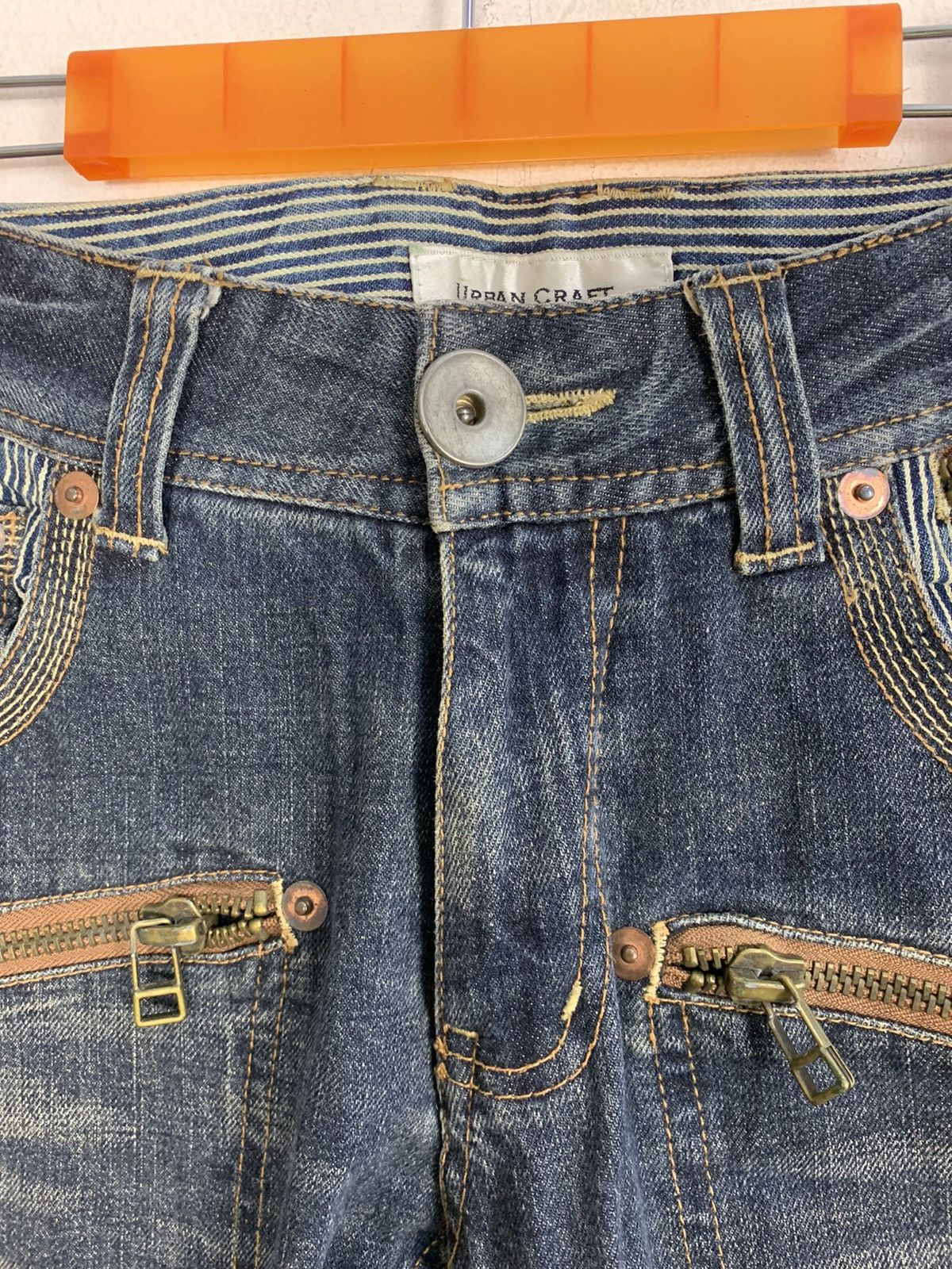 Japanese Brand Urban Craft Tactical Bondage Jeans Denim Bush Pants Size US 31 - 3 Thumbnail