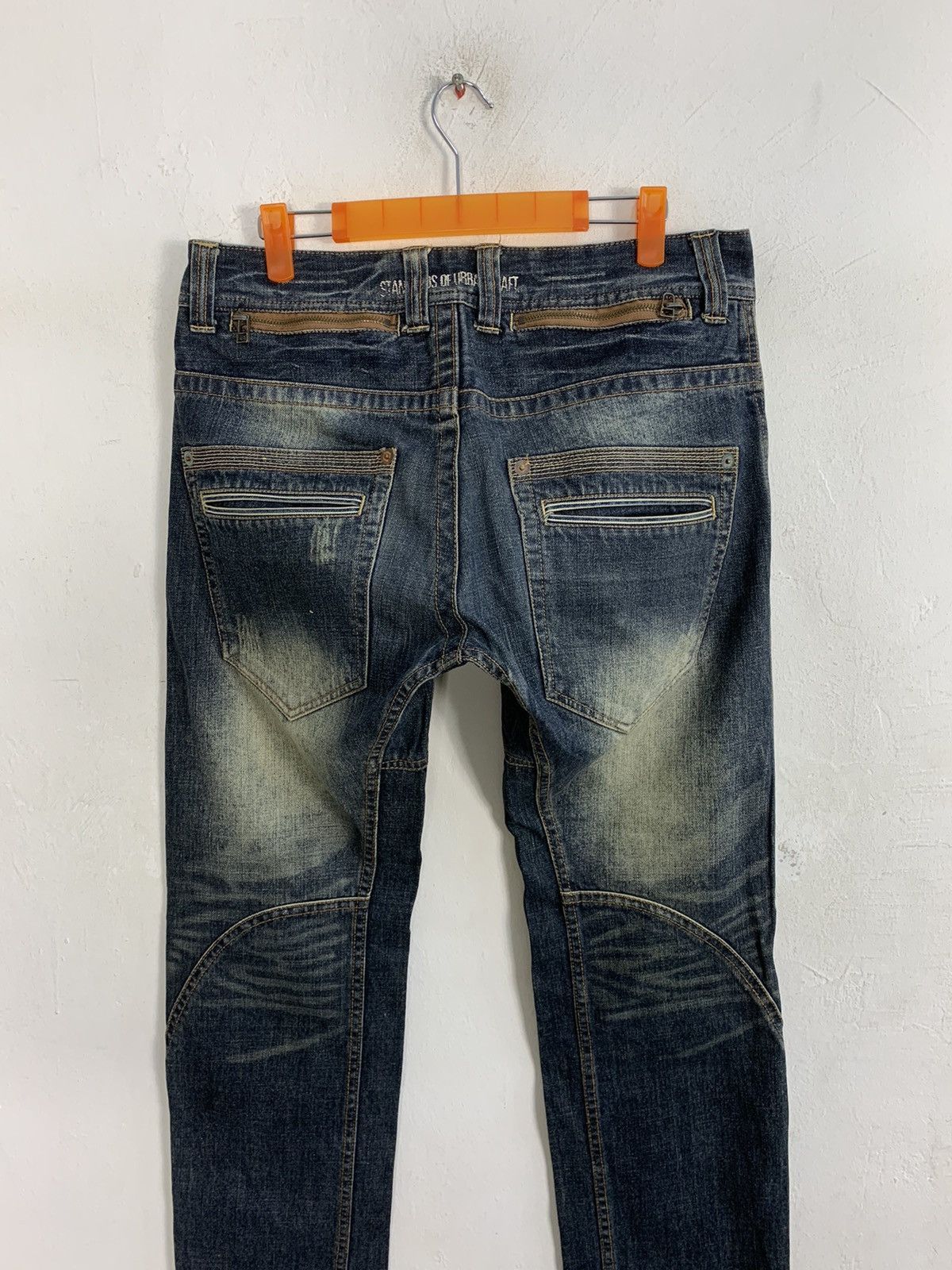 Japanese Brand Urban Craft Tactical Bondage Jeans Denim Bush Pants Size US 31 - 5 Thumbnail