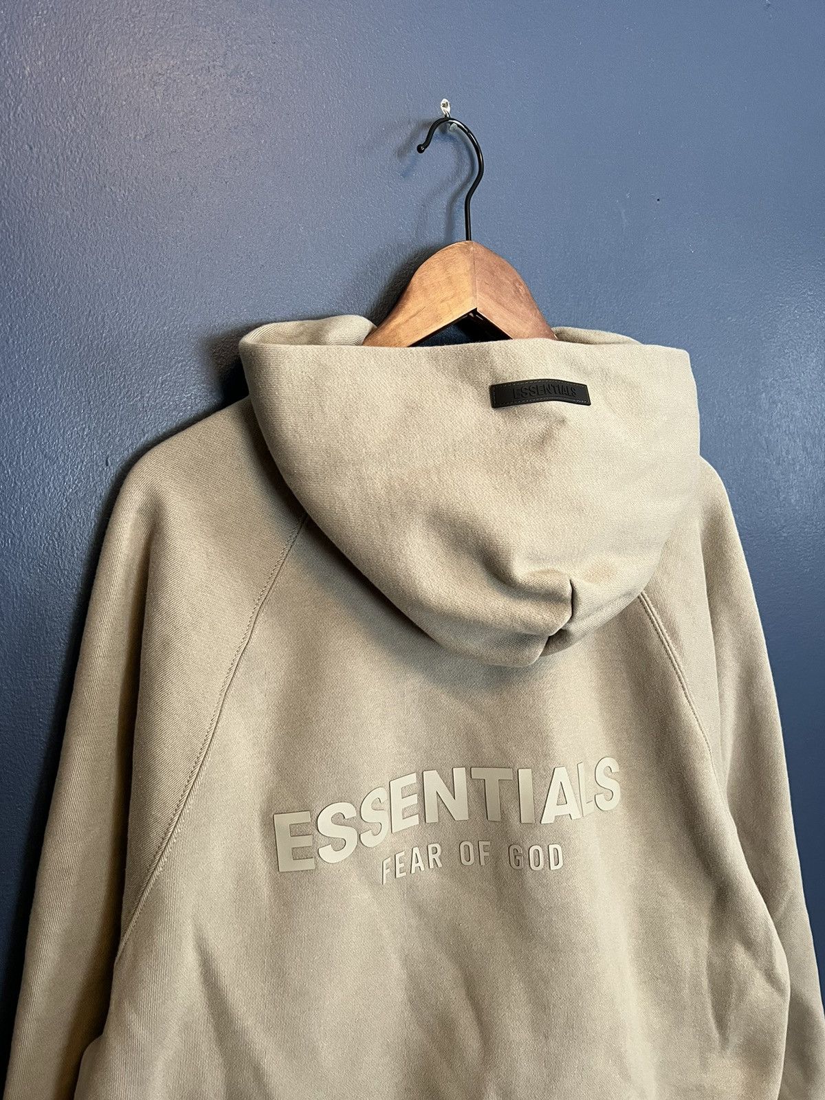 Fear of God FOG Essentials Silver Sage Hoodie Size Small Grailed