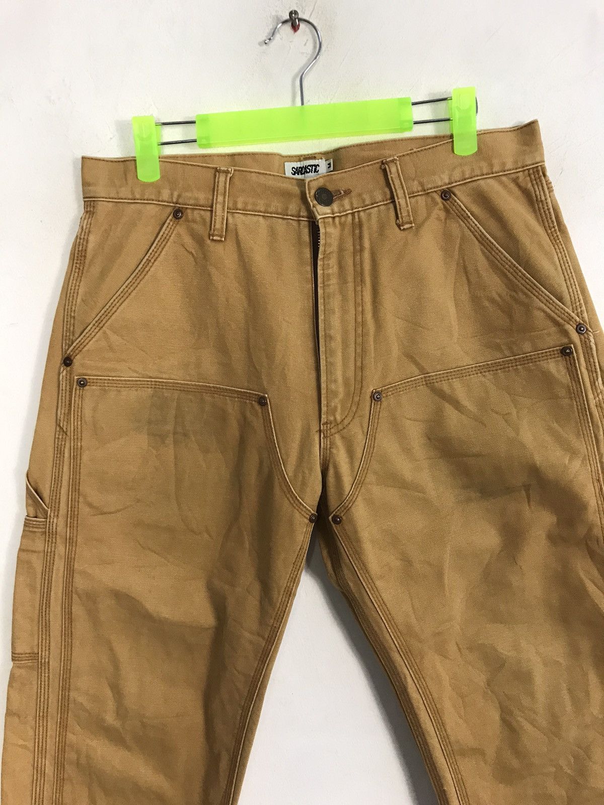 Japanese Brand Sarcastic Double Knee Short Pants Workwear Carpenter Cargo Size US 32 / EU 48 - 3 Thumbnail