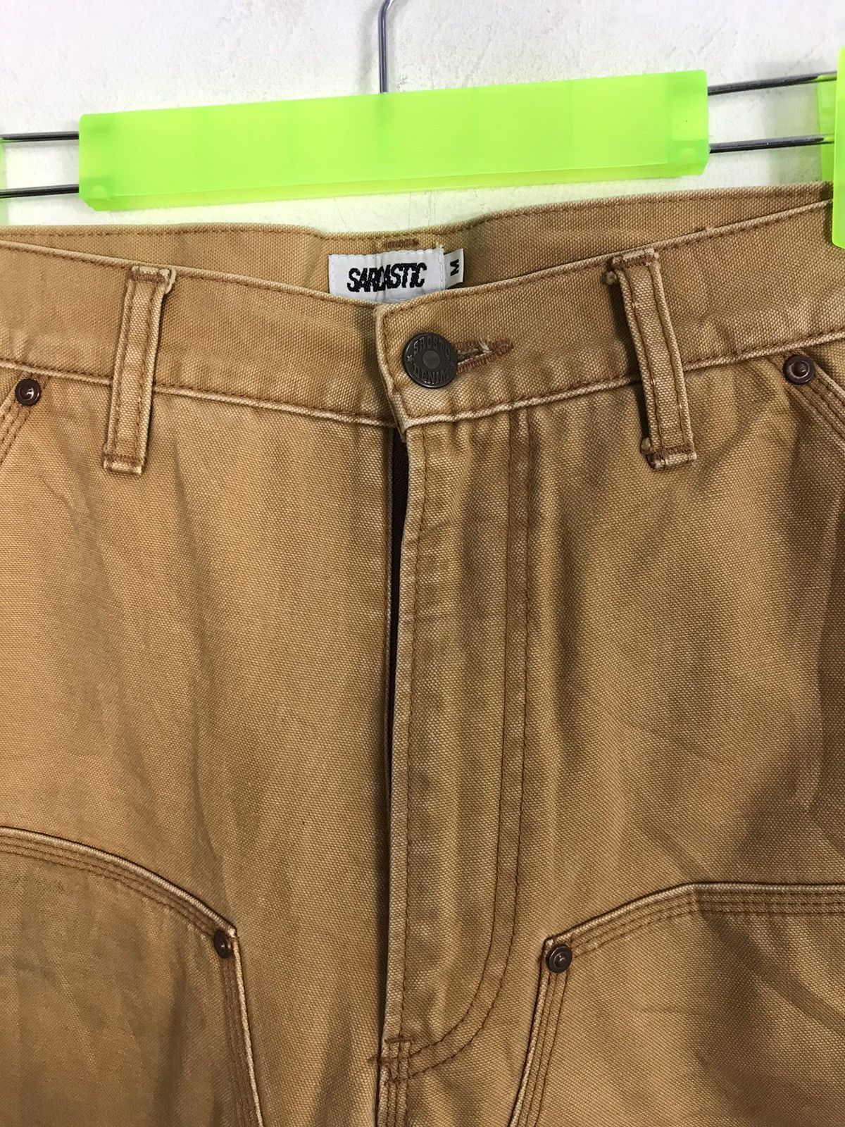 Japanese Brand Sarcastic Double Knee Short Pants Workwear Carpenter Cargo Size US 32 / EU 48 - 5 Thumbnail