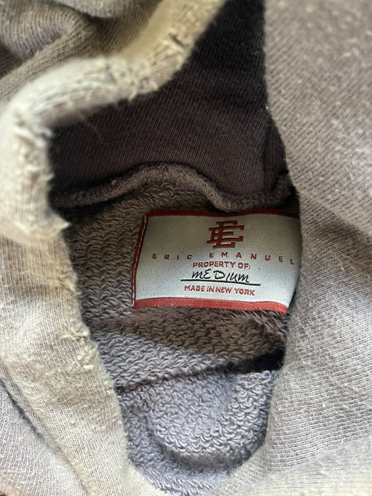 Eric Emanuel Distressed EE Hoodie Size US M / EU 48-50 / 2 - 3 Thumbnail