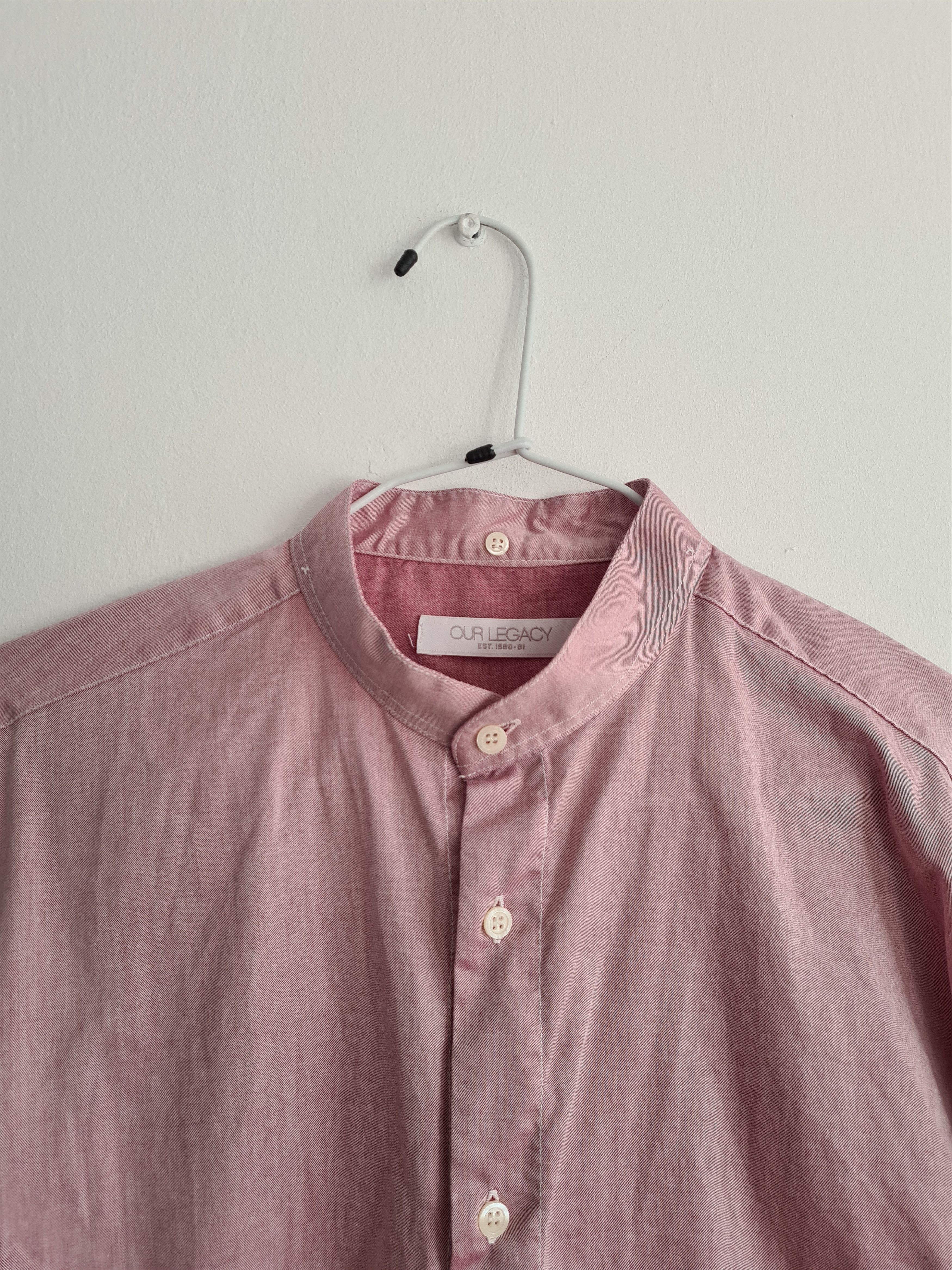 Our Legacy Collarless Cotton Shirt Size US M / EU 48-50 / 2 - 2 Thumbnail