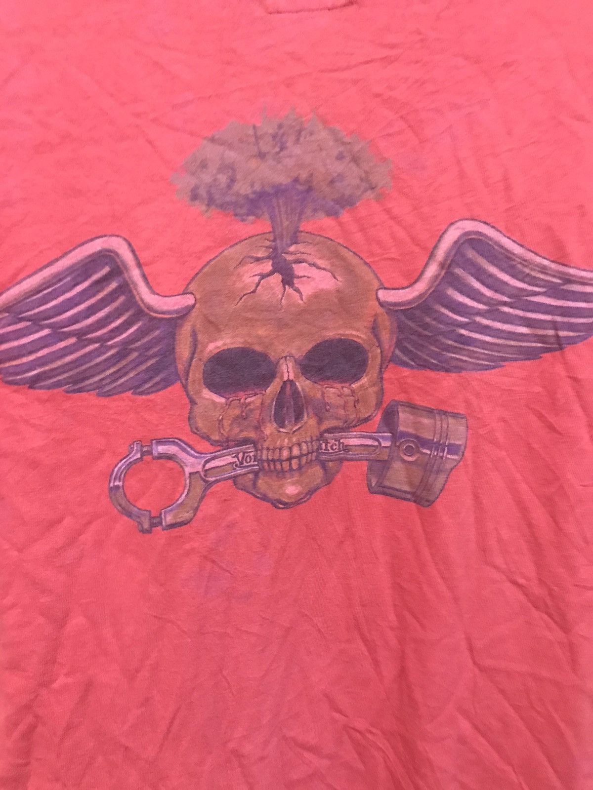 Vintage × Von Dutch ‼️VTG VON DUTCH 90s PISTON AND SKULL Size US XL / EU 56 / 4 - 3 Thumbnail