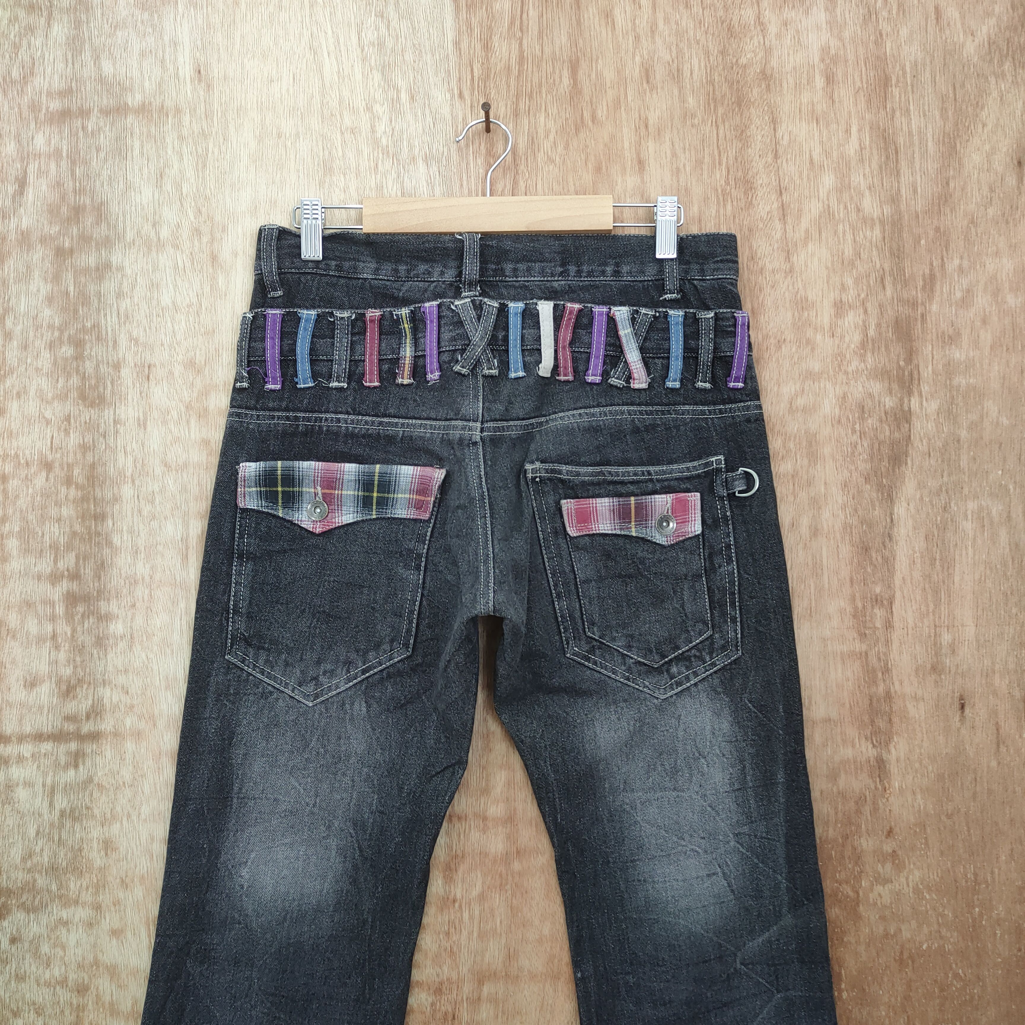 Japanese Brand DOUBLE FOCUS DOUBLE WAIST BLACK DENIM JEANS PANTS Size US 30 / EU 46 - 13 Thumbnail