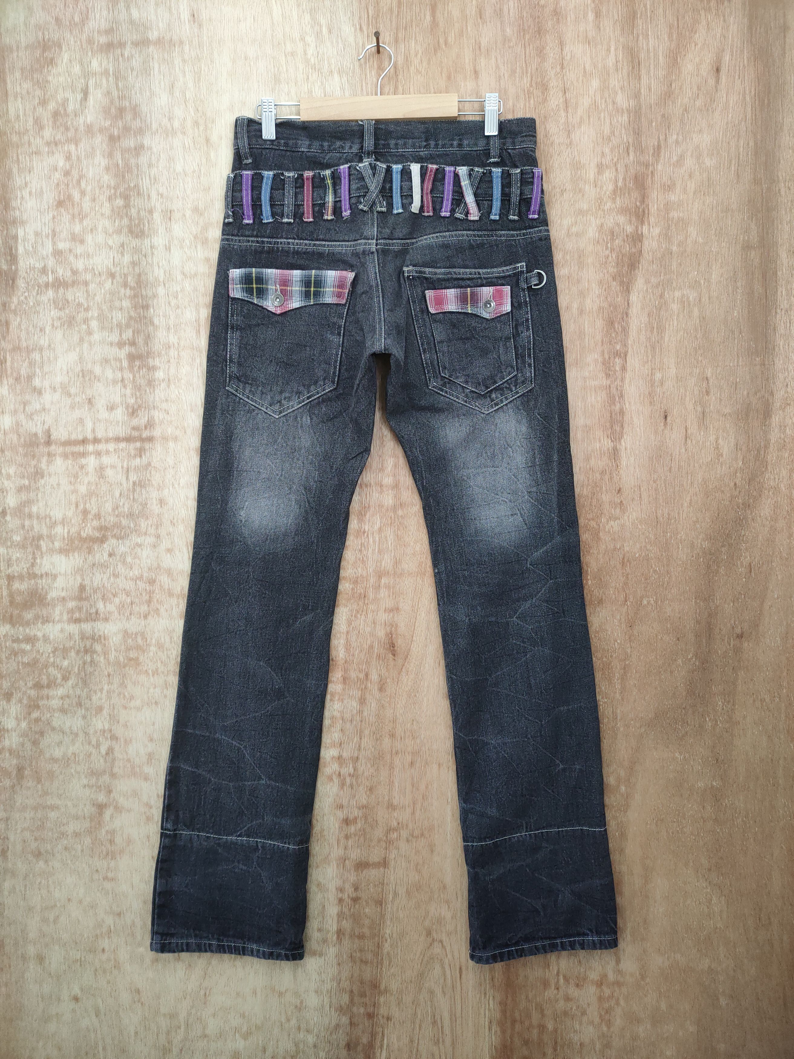 Japanese Brand DOUBLE FOCUS DOUBLE WAIST BLACK DENIM JEANS PANTS Size US 30 / EU 46 - 2 Thumbnail