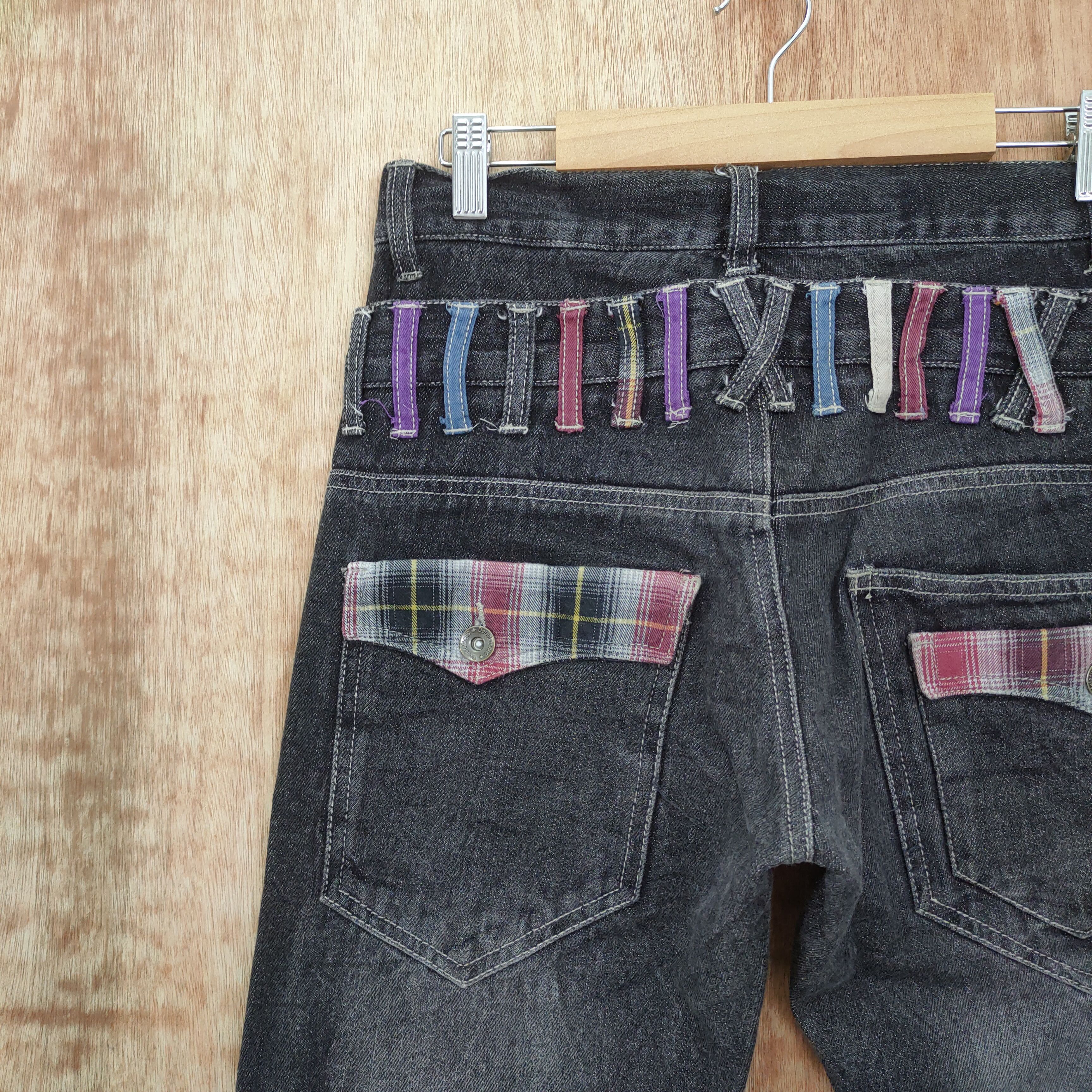 Japanese Brand DOUBLE FOCUS DOUBLE WAIST BLACK DENIM JEANS PANTS Size US 30 / EU 46 - 16 Thumbnail