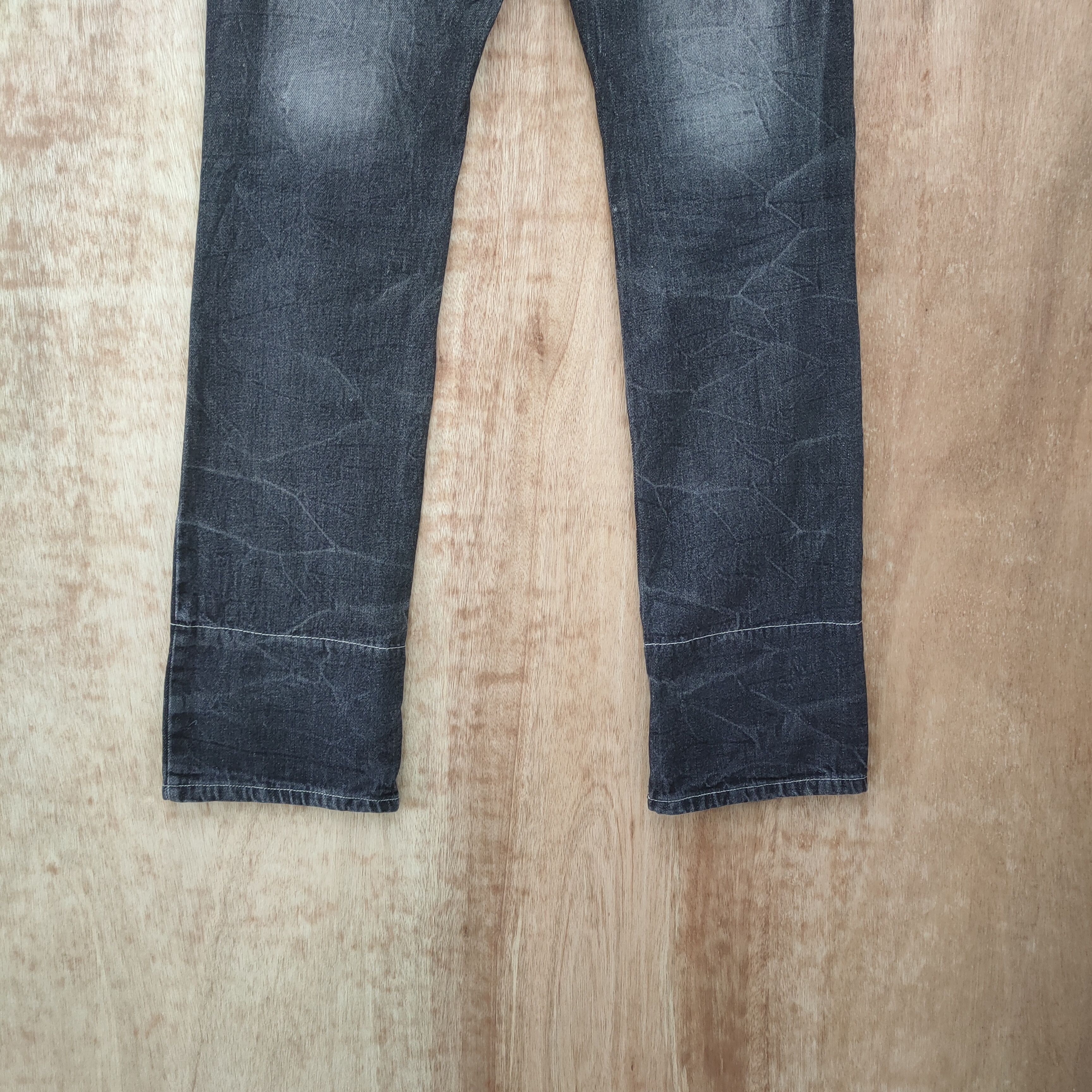 Japanese Brand DOUBLE FOCUS DOUBLE WAIST BLACK DENIM JEANS PANTS Size US 30 / EU 46 - 14 Thumbnail