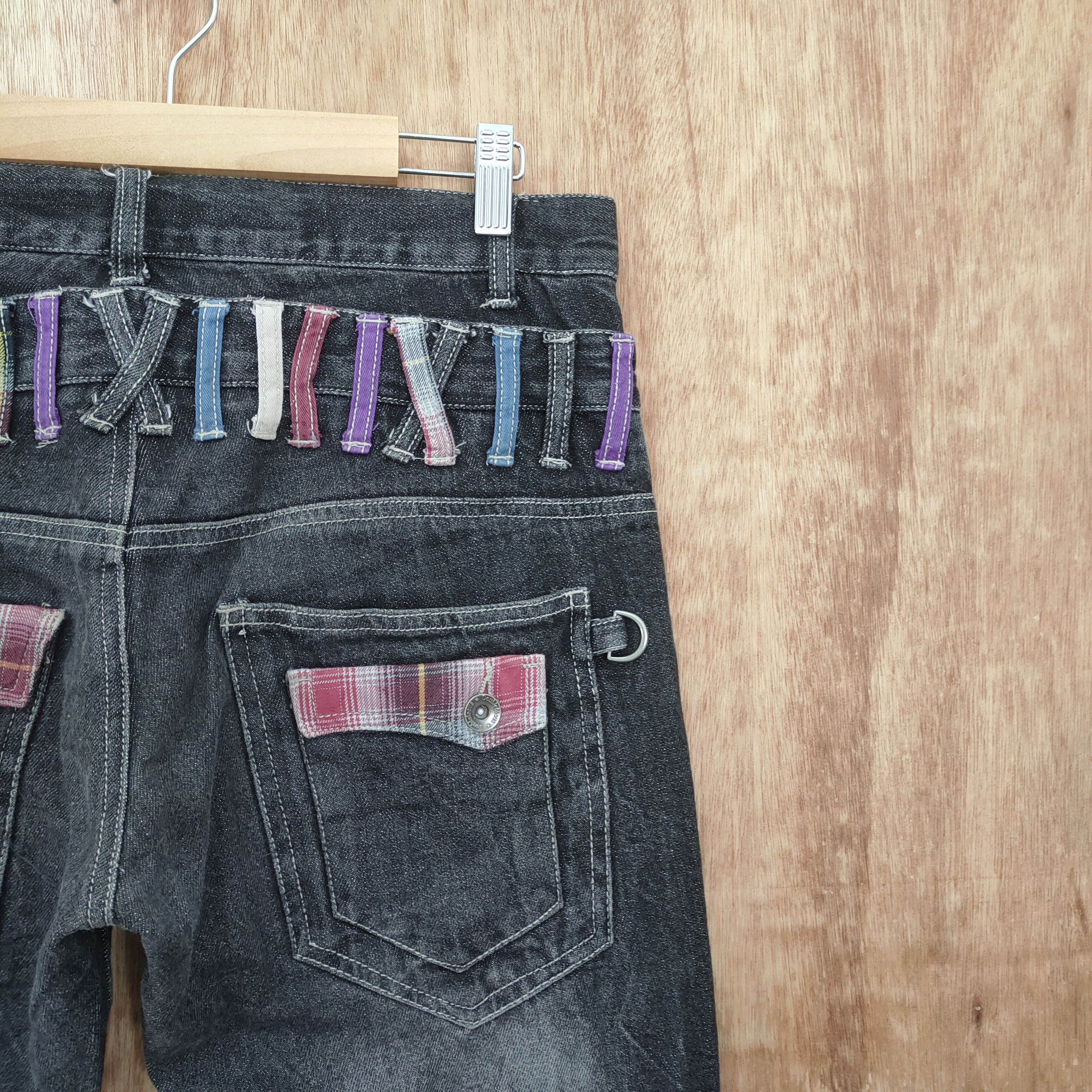Japanese Brand DOUBLE FOCUS DOUBLE WAIST BLACK DENIM JEANS PANTS Size US 30 / EU 46 - 15 Thumbnail