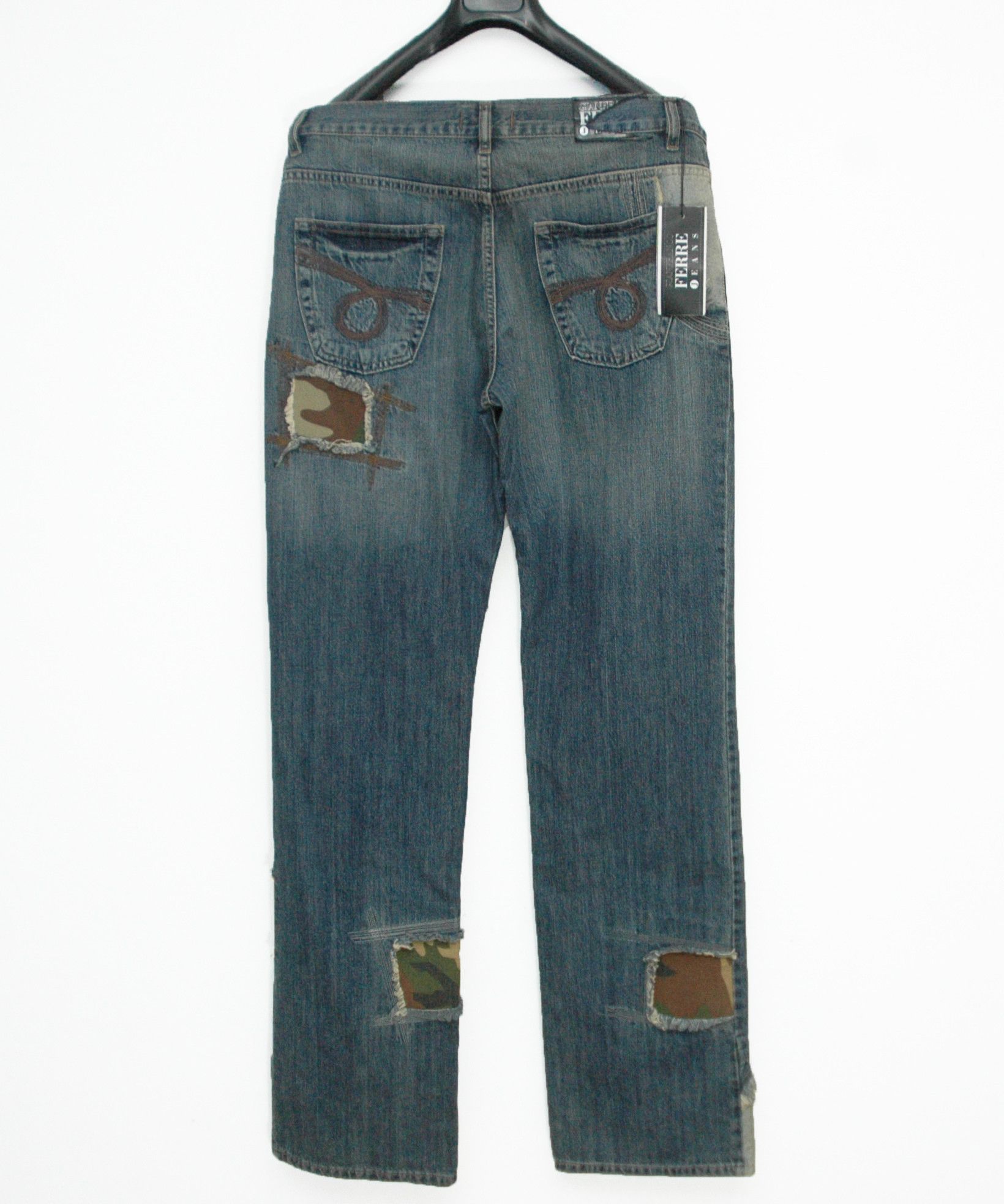 Gianfranco Ferre NWT Vintage Gianfranco Ferre Patchwork Jeans Size US 34 / EU 50 - 2 Thumbnail