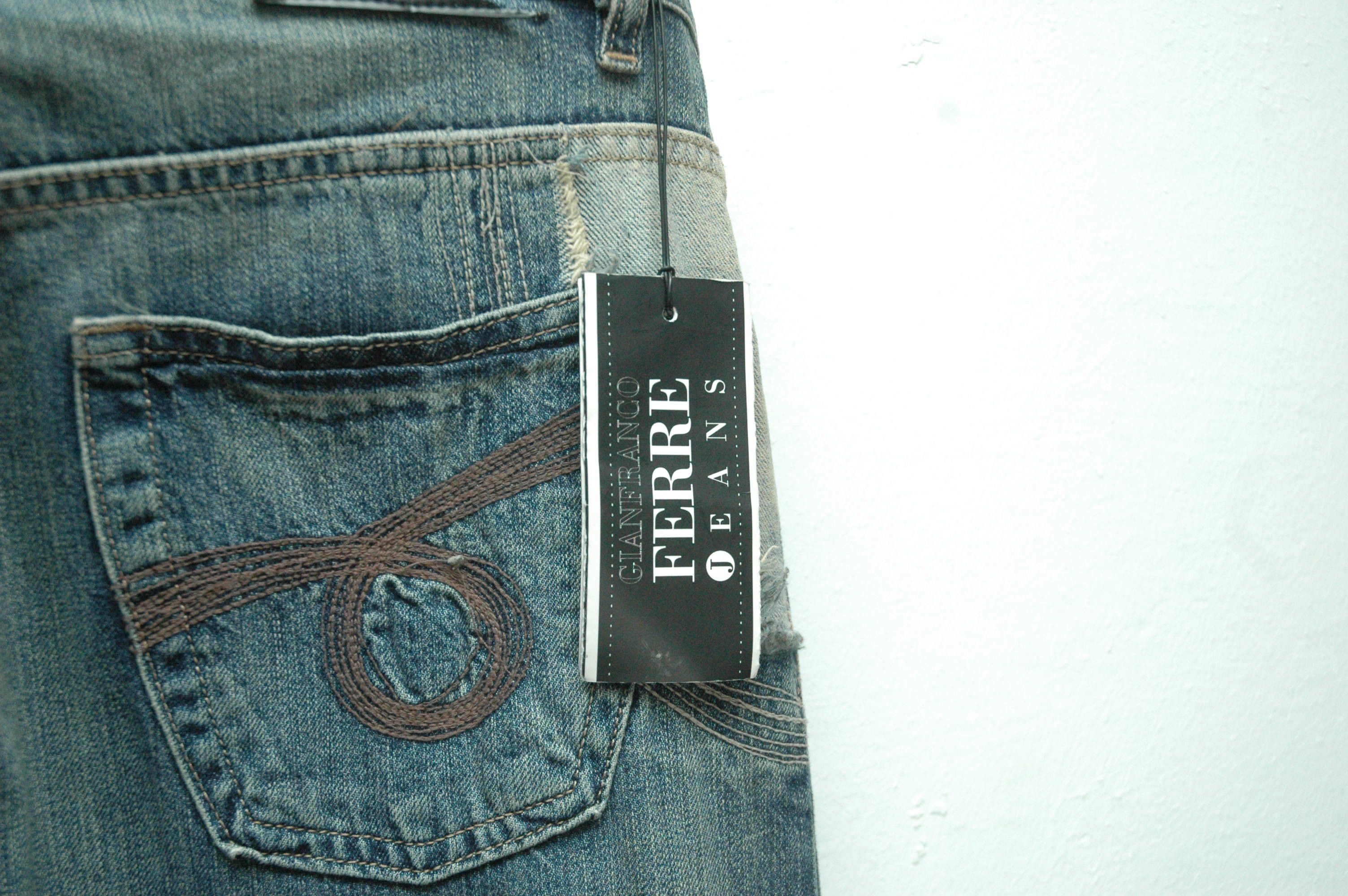 Gianfranco Ferre NWT Vintage Gianfranco Ferre Patchwork Jeans Size US 34 / EU 50 - 9 Thumbnail