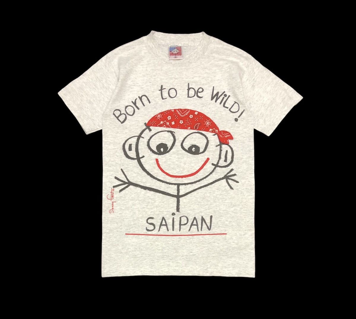Band Tees Vintage Danny First Born To Be Wild Saipan Tee Size US S / EU 44-46 / 1 - 1 Thumbnail