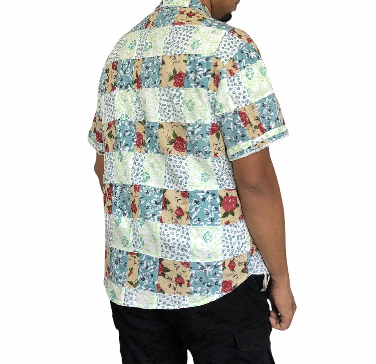 Kansai Yamamoto Kansai Jeans Flora Patchwork Short Sleeves Shirt Size US M / EU 48-50 / 2 - 5 Thumbnail