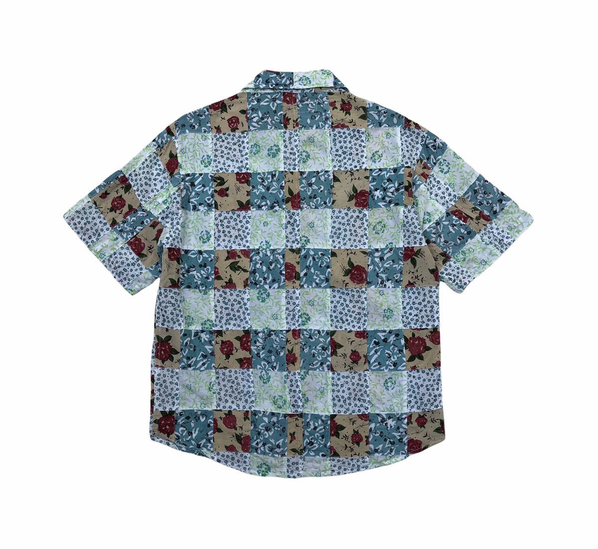 Kansai Yamamoto Kansai Jeans Flora Patchwork Short Sleeves Shirt Size US M / EU 48-50 / 2 - 11 Thumbnail