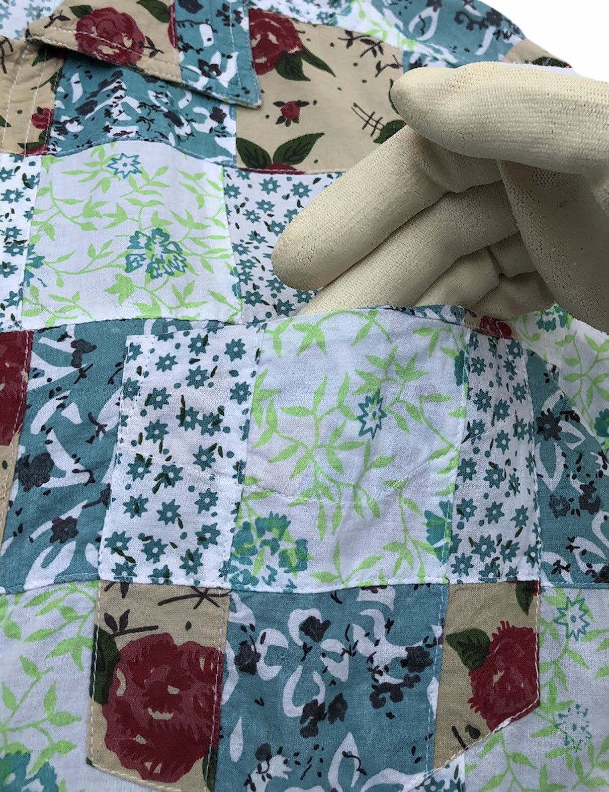 Kansai Yamamoto Kansai Jeans Flora Patchwork Short Sleeves Shirt Size US M / EU 48-50 / 2 - 10 Thumbnail