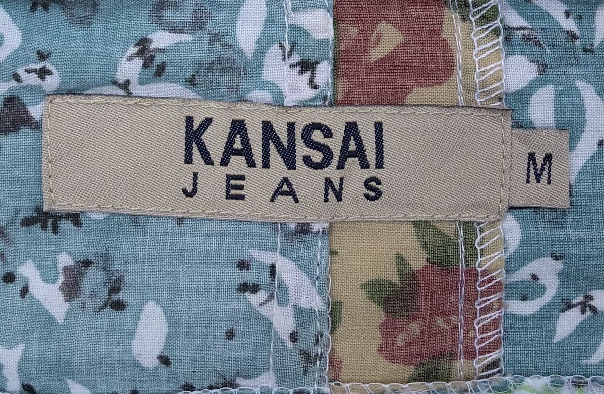 Kansai Yamamoto Kansai Jeans Flora Patchwork Short Sleeves Shirt Size US M / EU 48-50 / 2 - 13 Thumbnail