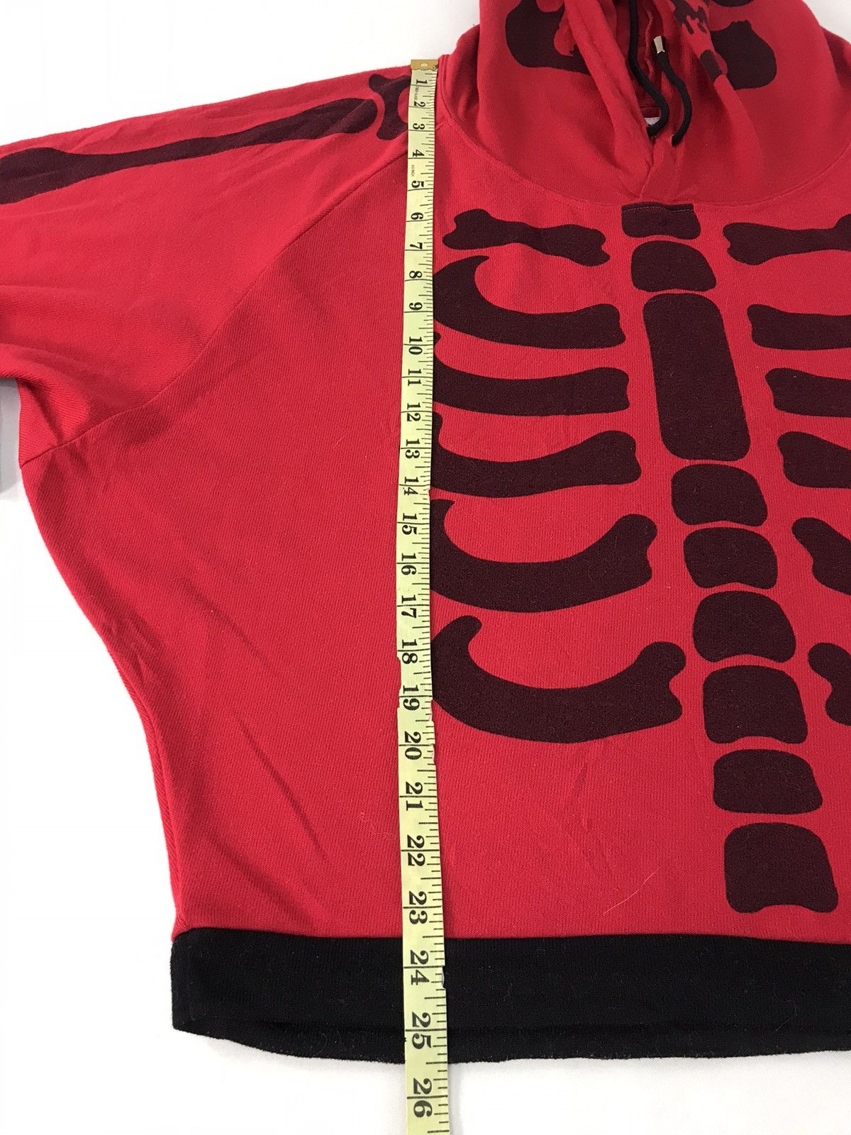 Japanese Brand × Vintage Dig Deep Rib Bone Skull Graphic Screen Baggy Hoodies Size US L / EU 52-54 / 3 - 8 Thumbnail