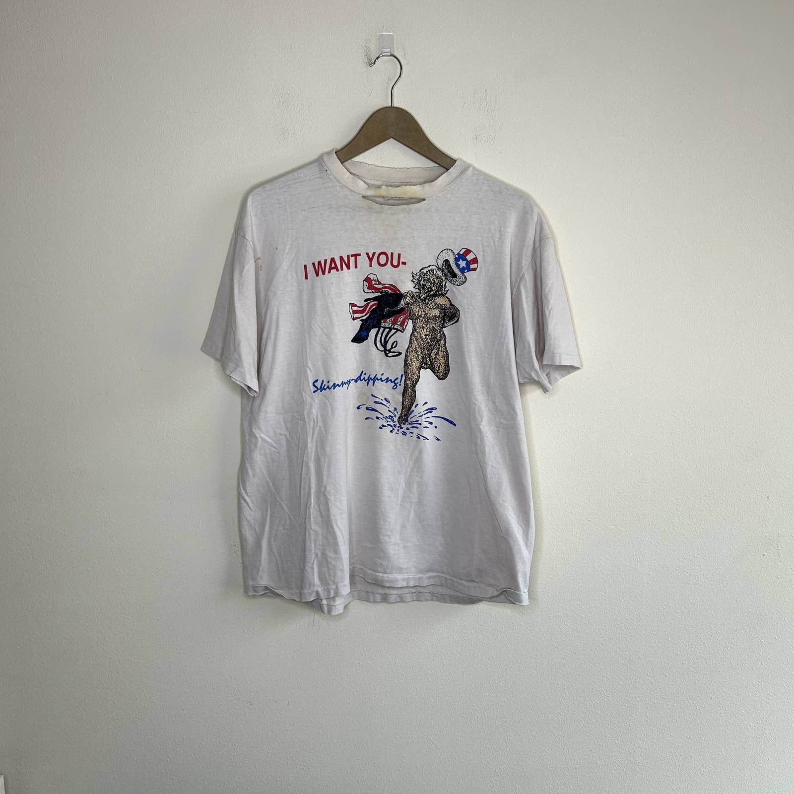 Hanes Funny Vintage Skinny Dipping T-shirt | Grailed