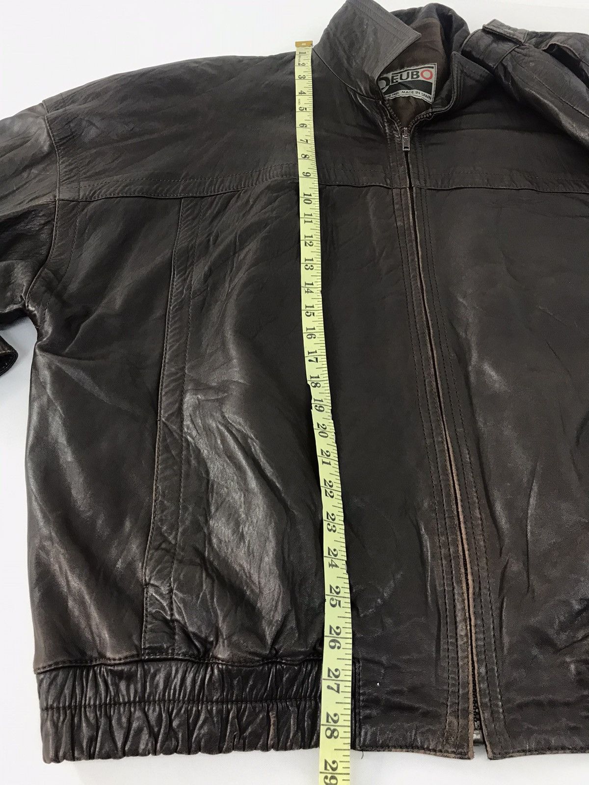 Genuine Leather Deubo Made In Spain Bomber Leather Jacket Quilted Inner Size US L / EU 52-54 / 3 - 10 Thumbnail