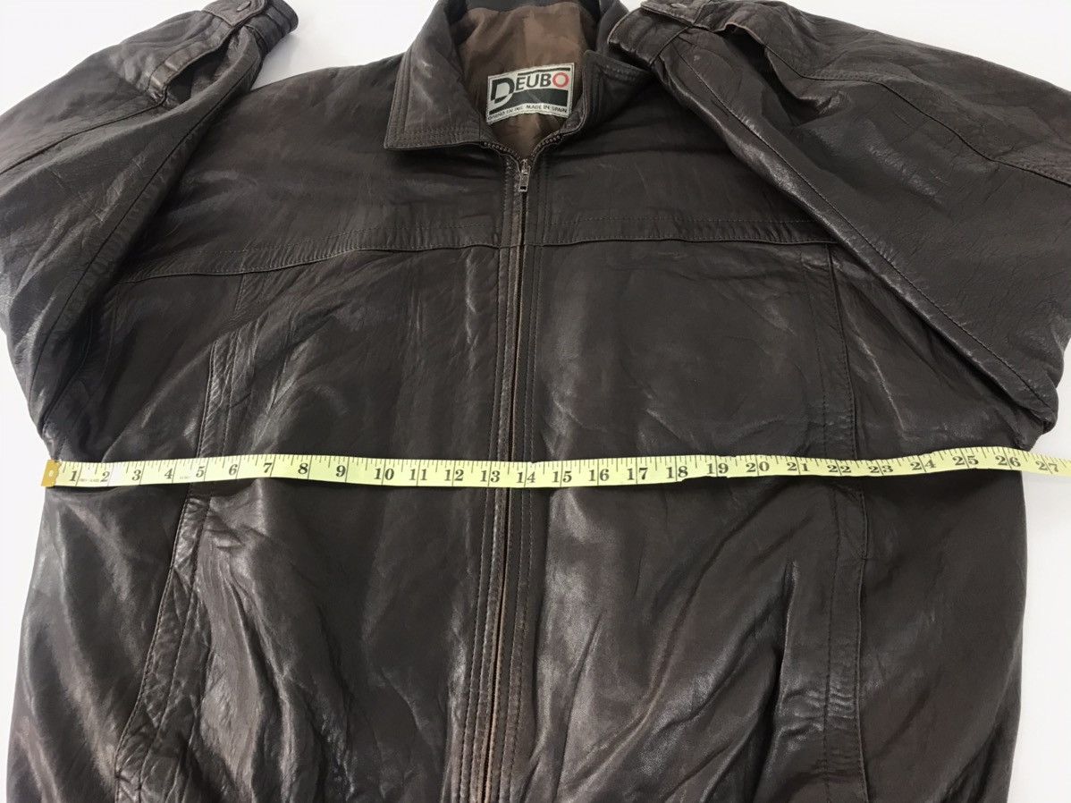 Genuine Leather Deubo Made In Spain Bomber Leather Jacket Quilted Inner Size US L / EU 52-54 / 3 - 9 Thumbnail