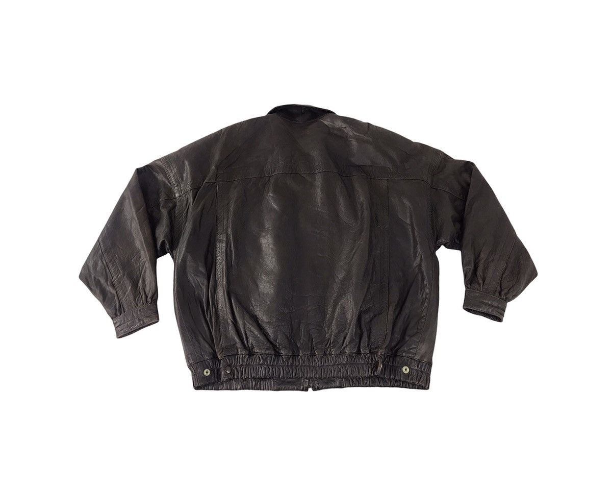 Genuine Leather Deubo Made In Spain Bomber Leather Jacket Quilted Inner Size US L / EU 52-54 / 3 - 7 Thumbnail
