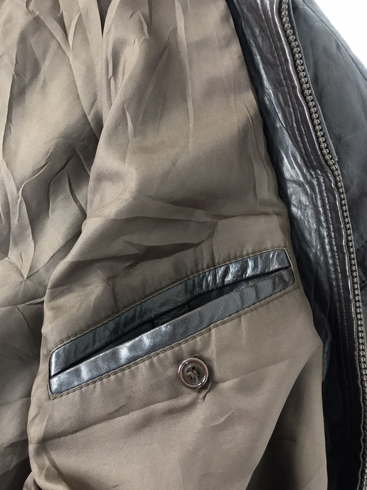 Genuine Leather Deubo Made In Spain Bomber Leather Jacket Quilted Inner Size US L / EU 52-54 / 3 - 8 Thumbnail