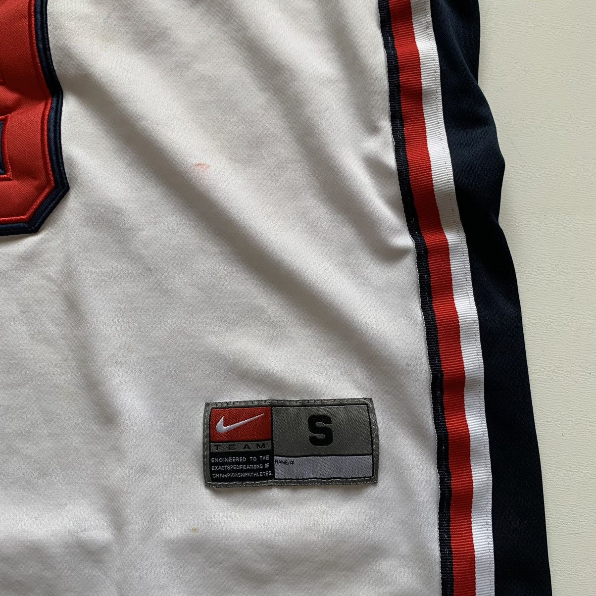 Nike × Vintage Vintage 90s Nike Embroidered Michael Jordan USA Jersey Small Size US S / EU 44-46 / 1 - 3 Thumbnail