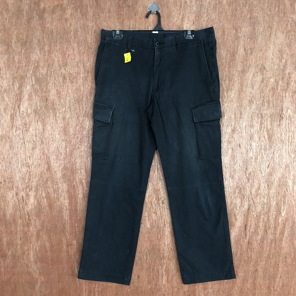 Japanese Brand DLL Uniqlo bLack Multipocket Tactical Cargo Pants #1870 Size US 32 / EU 48 - 1 Thumbnail