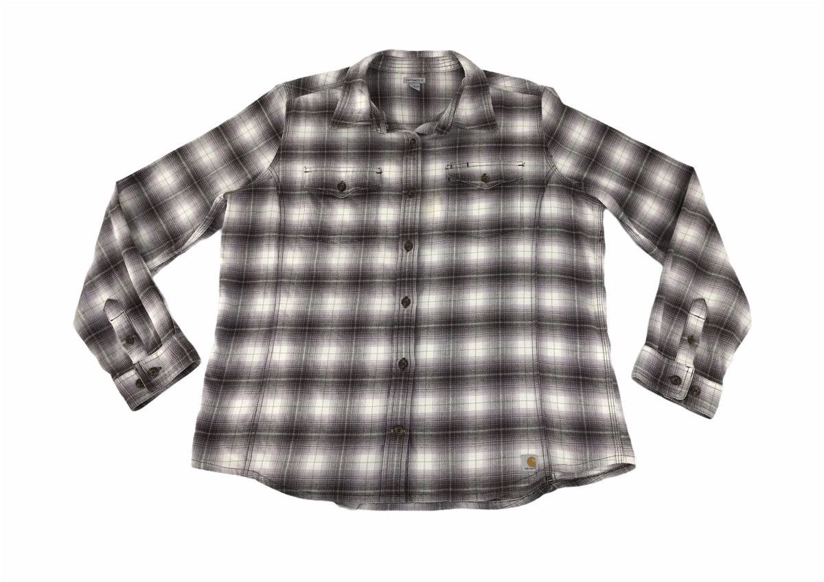 Carhartt × Flannel Carhartt Double Pocket Shirt Plaid Shadow Check Size US XL / EU 56 / 4 - 1 Thumbnail