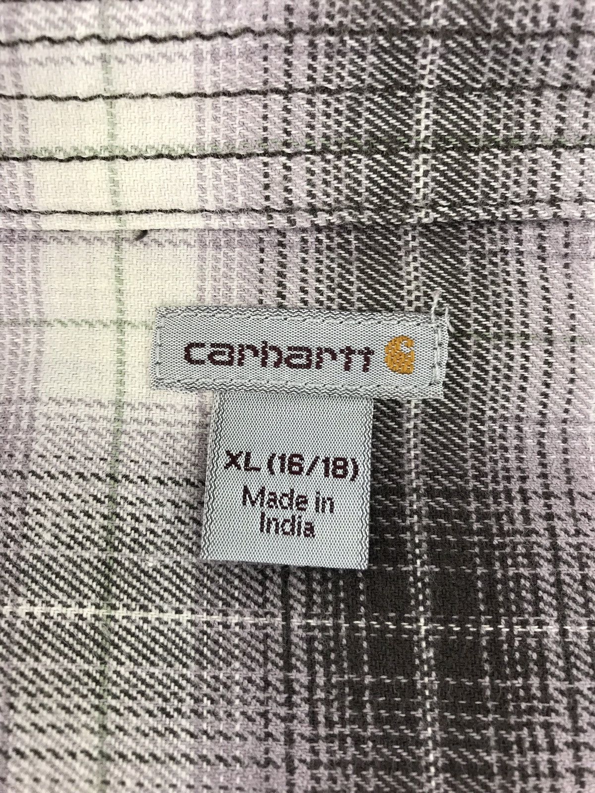 Carhartt × Flannel Carhartt Double Pocket Shirt Plaid Shadow Check Size US XL / EU 56 / 4 - 8 Thumbnail