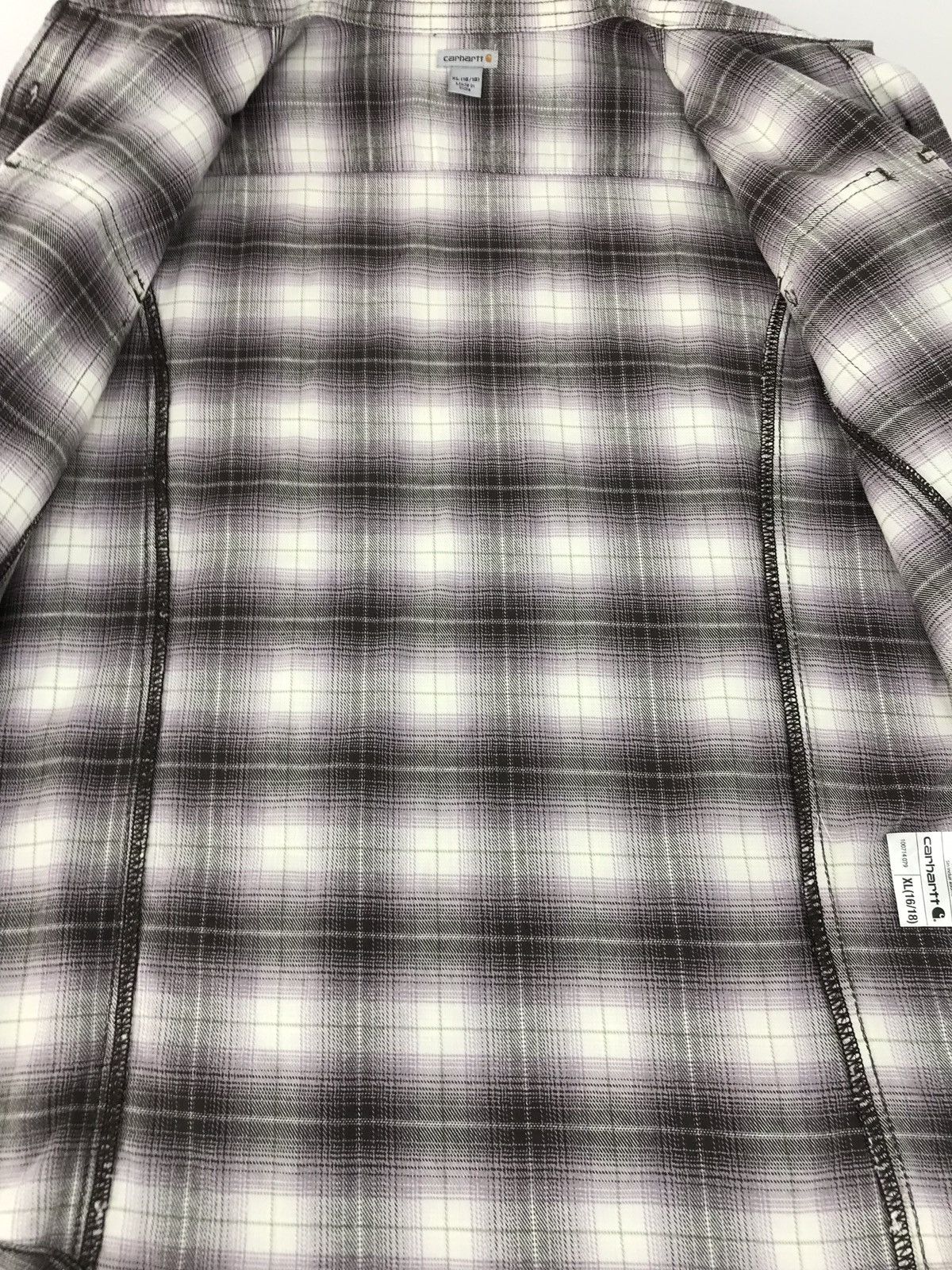 Carhartt × Flannel Carhartt Double Pocket Shirt Plaid Shadow Check Size US XL / EU 56 / 4 - 6 Thumbnail