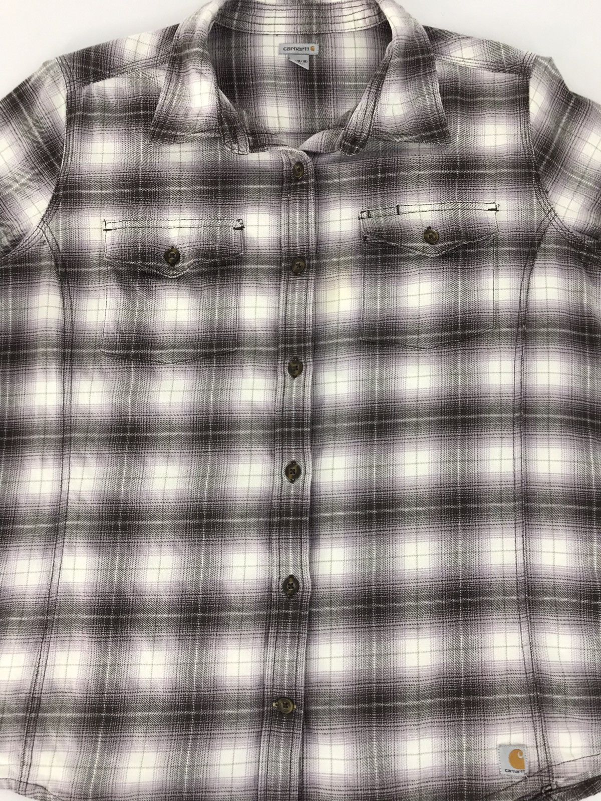 Carhartt × Flannel Carhartt Double Pocket Shirt Plaid Shadow Check Size US XL / EU 56 / 4 - 2 Thumbnail