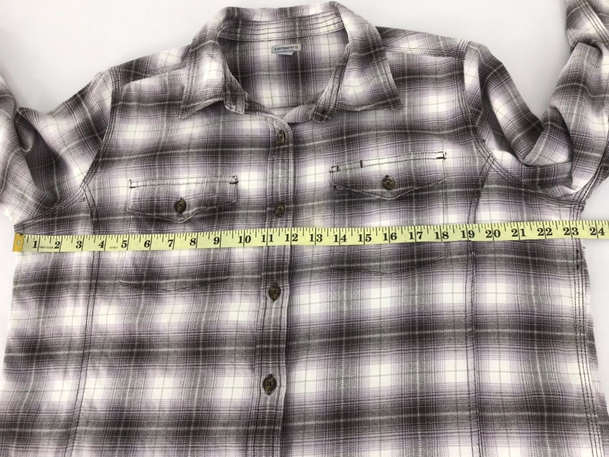 Carhartt × Flannel Carhartt Double Pocket Shirt Plaid Shadow Check Size US XL / EU 56 / 4 - 12 Thumbnail