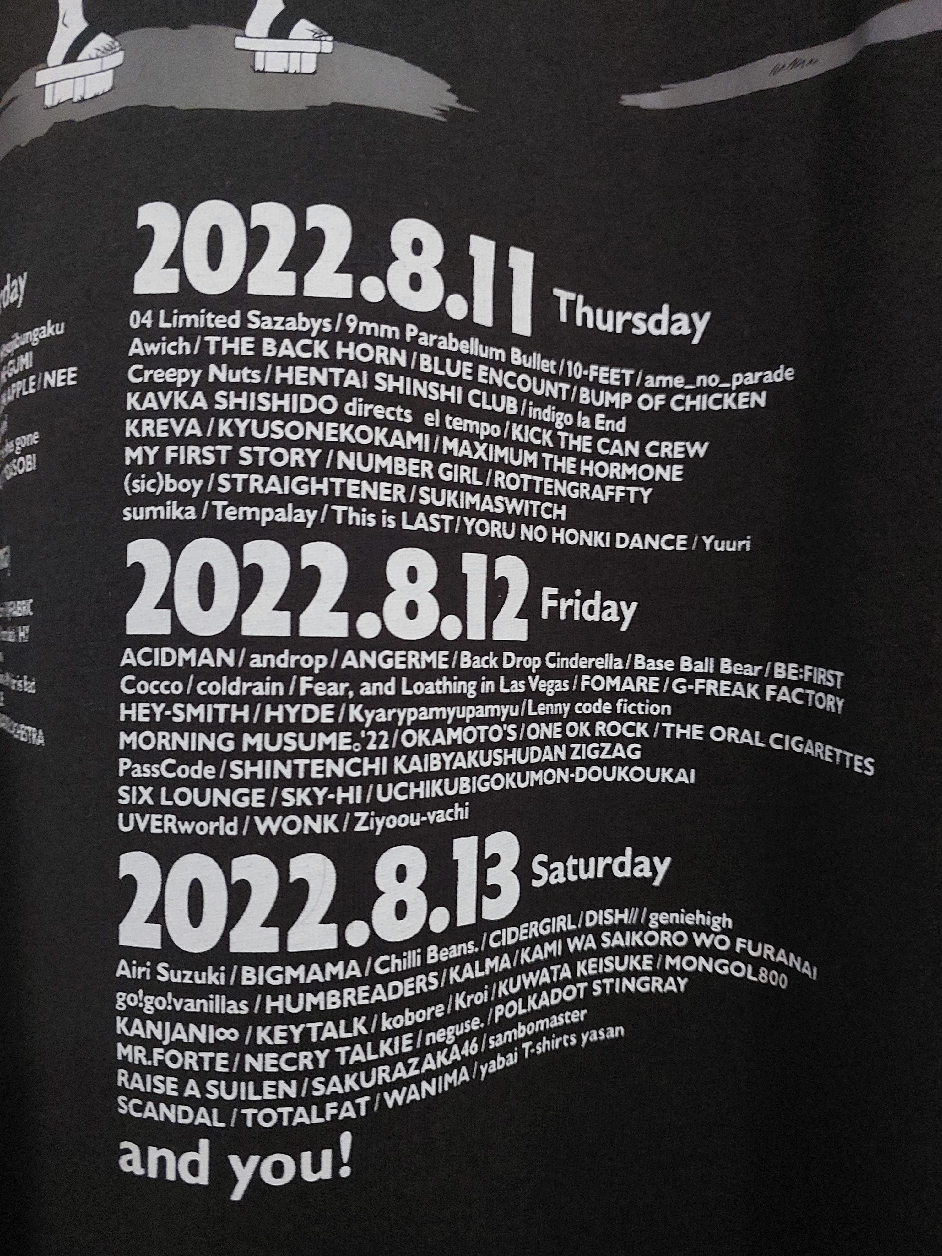 Anime ONE PIECE ANIME X ROCK IN JAPAN FEST 2022 T-SHIRT Size US XL / EU 56 / 4 - 14 Thumbnail