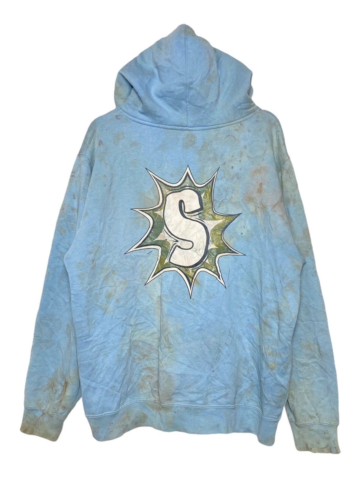 Stussy Vintage Stussy Big Logo Stained Distressed Hoodies Size US L / EU 52-54 / 3 - 1 Thumbnail