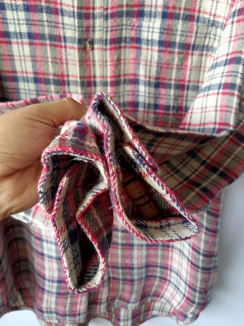 Flannel Vintage Wool Plaid Grunge Flannel Size US L / EU 52-54 / 3 - 4 Thumbnail