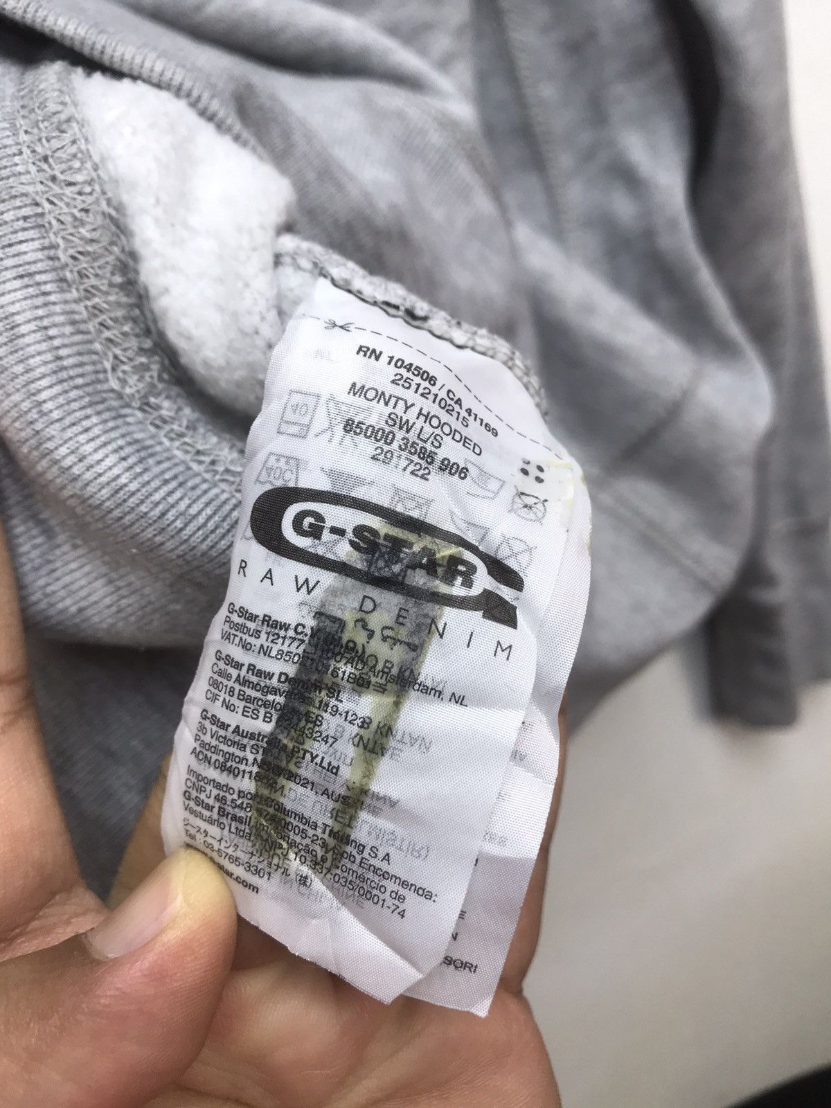 Designer × G-Star G Star Spellout Hoodie Size US M / EU 48-50 / 2 - 5 Thumbnail