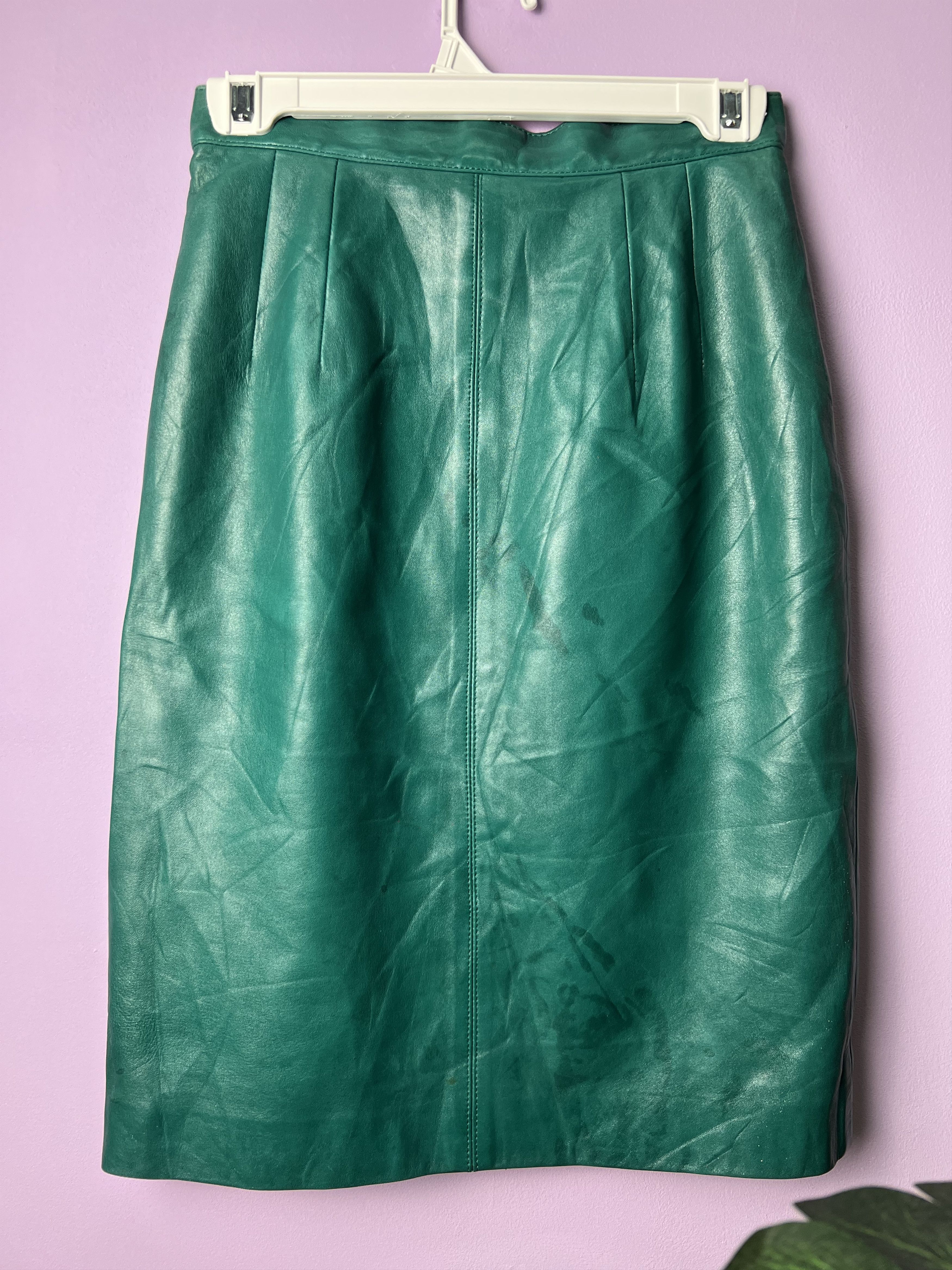 Leather 🔥Cizenne Sheep Skin Skirts Size 26" / US 2 / IT 38 - 4 Thumbnail